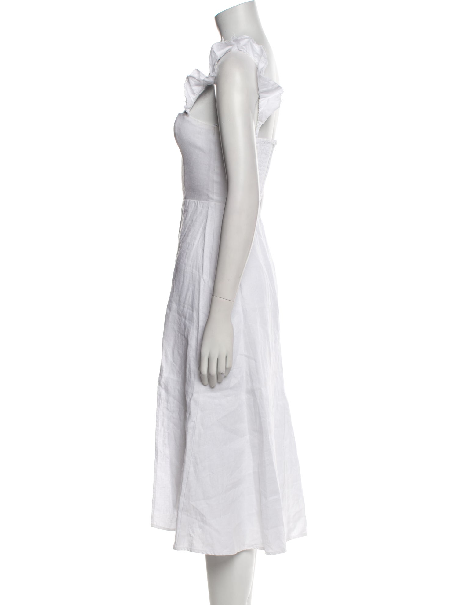 Reformation Linen Midi Length Dress