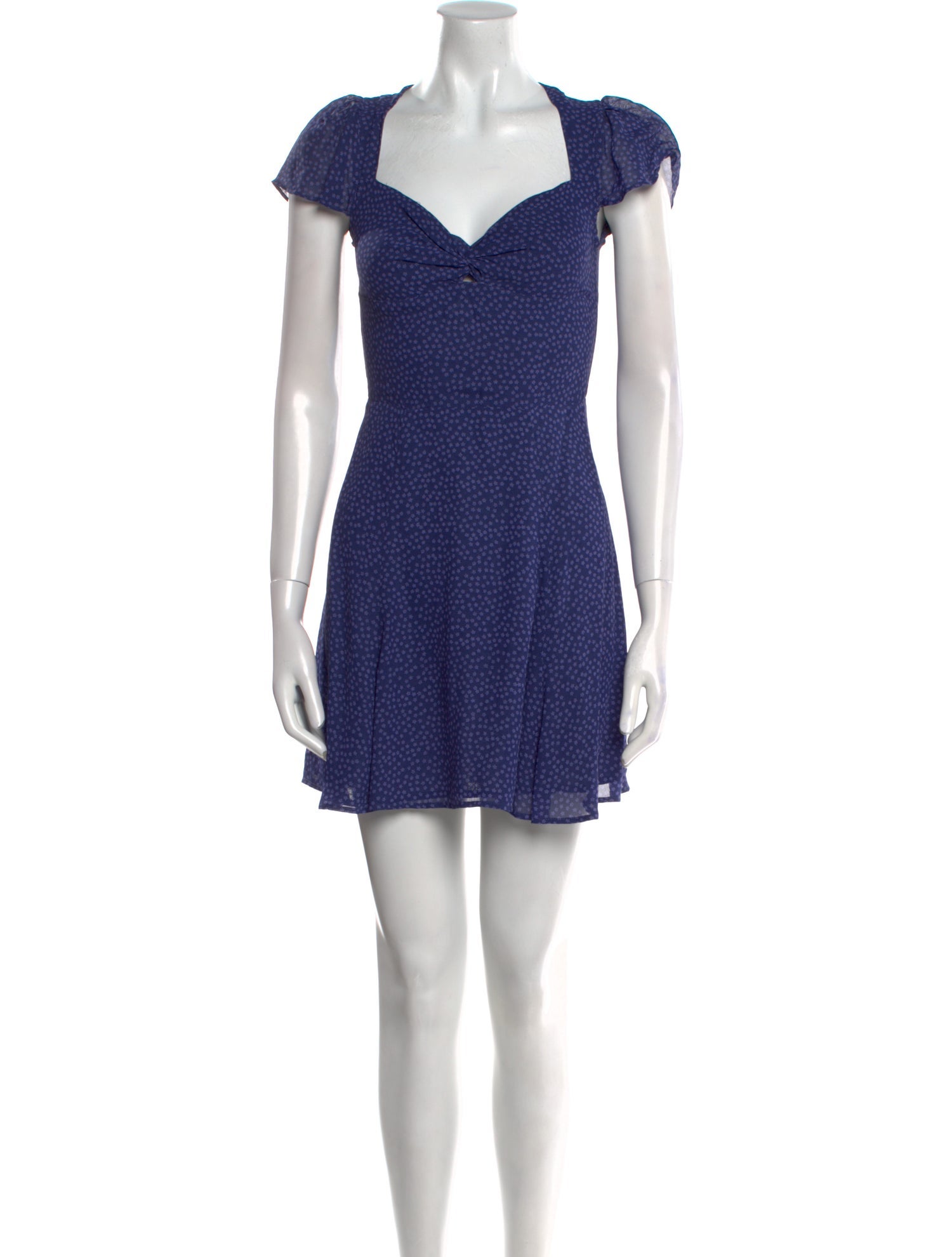 Reformation Square Neckline Mini Dress