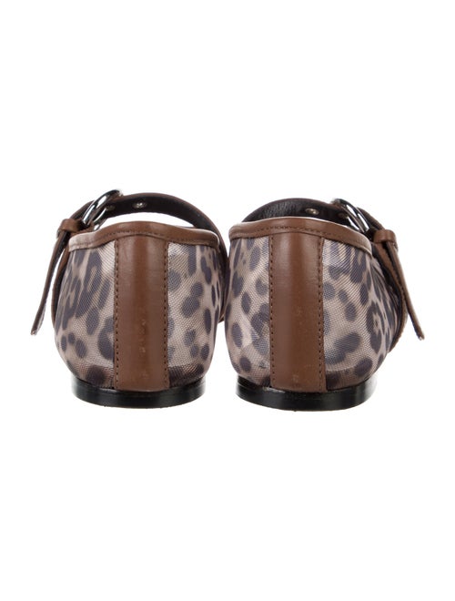 Reformation Mesh Printed Mary Jane Flats