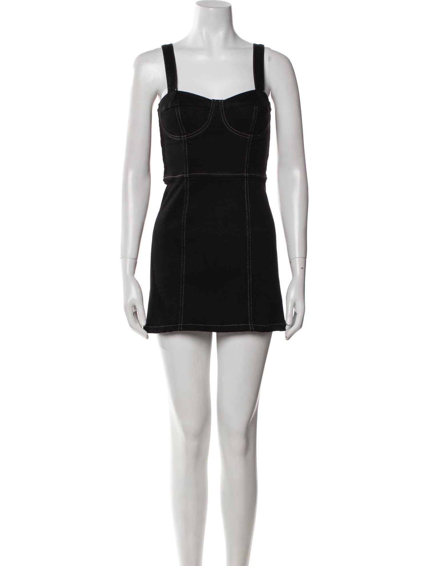 Reformation Square Neckline Mini Dress