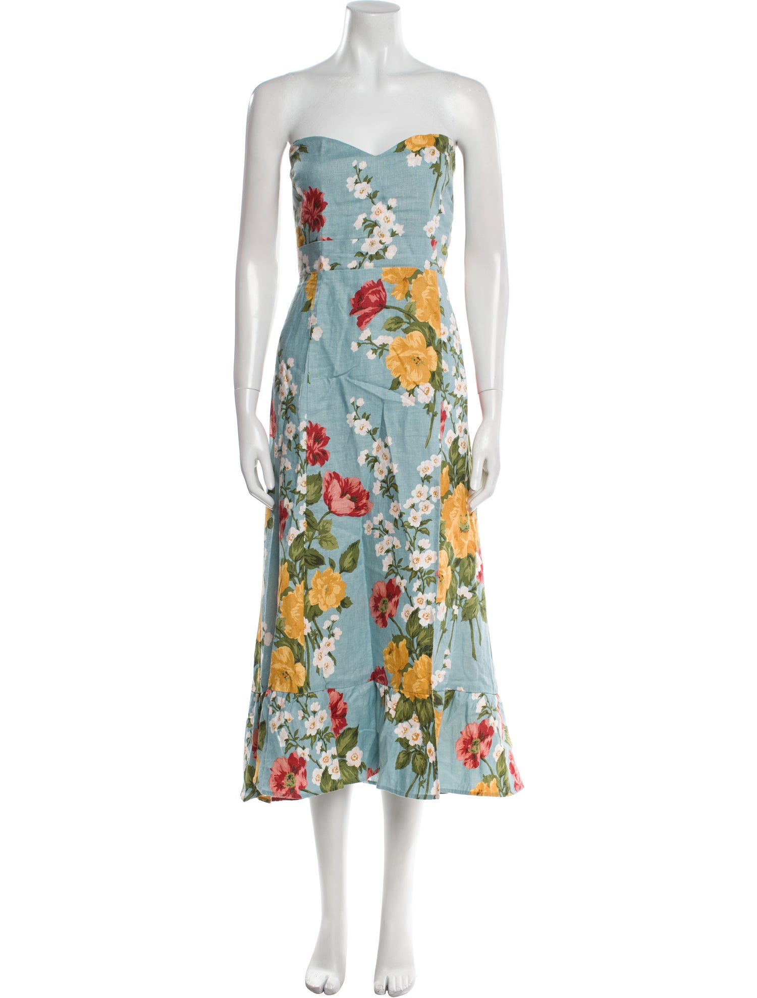 Reformation Linen Midi Length Dress