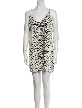 Reformation Animal Print Mini Dress