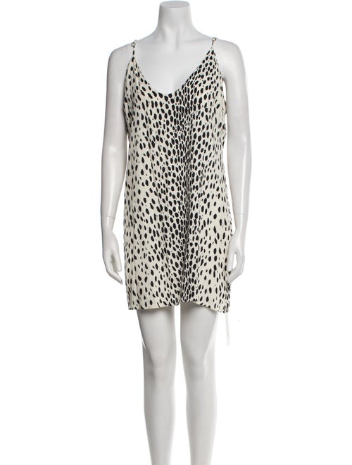 Reformation Animal Print Mini Dress