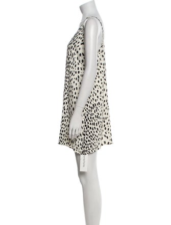 Reformation Animal Print Mini Dress