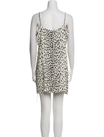 Reformation Animal Print Mini Dress