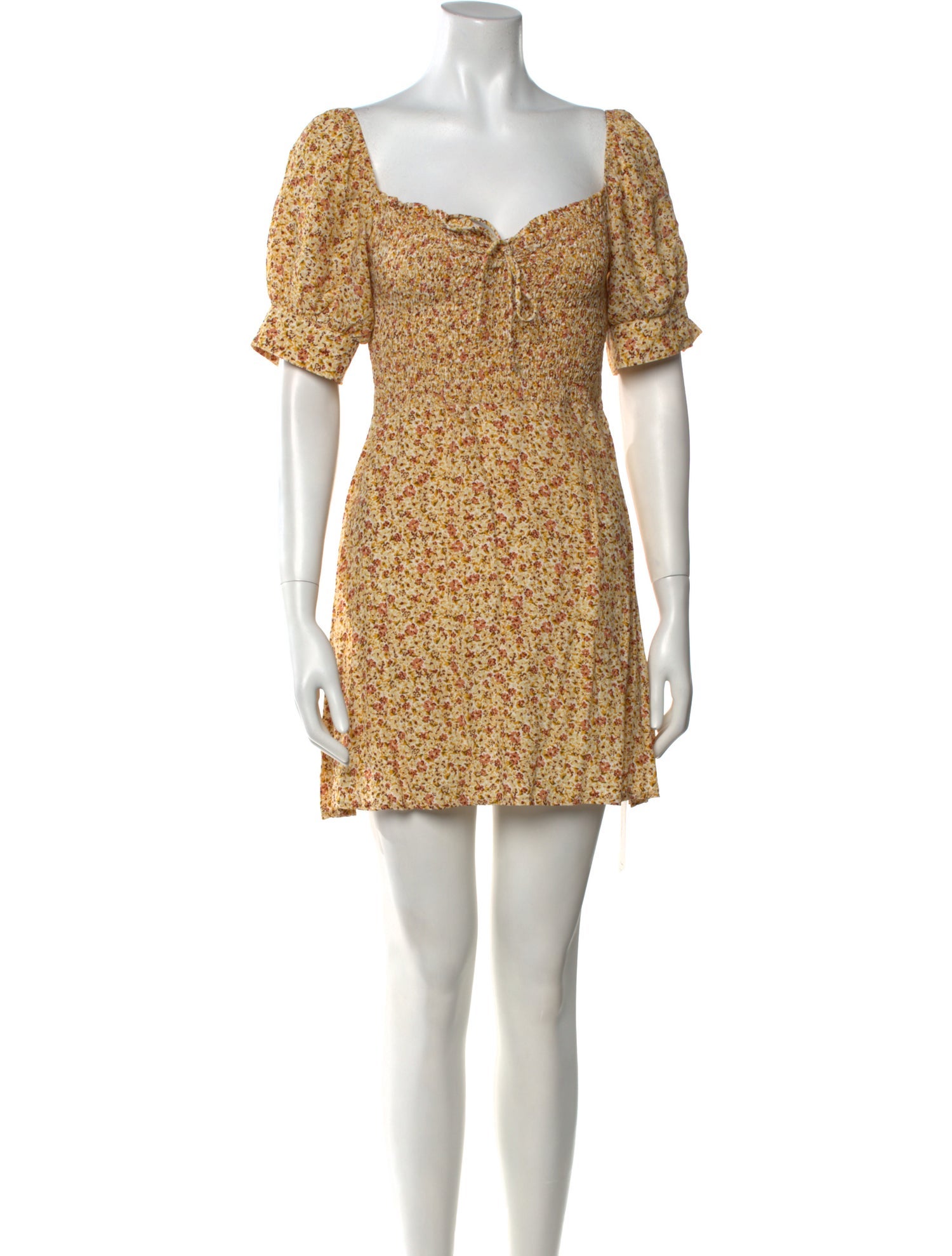 Reformation Floral Print Mini Dress