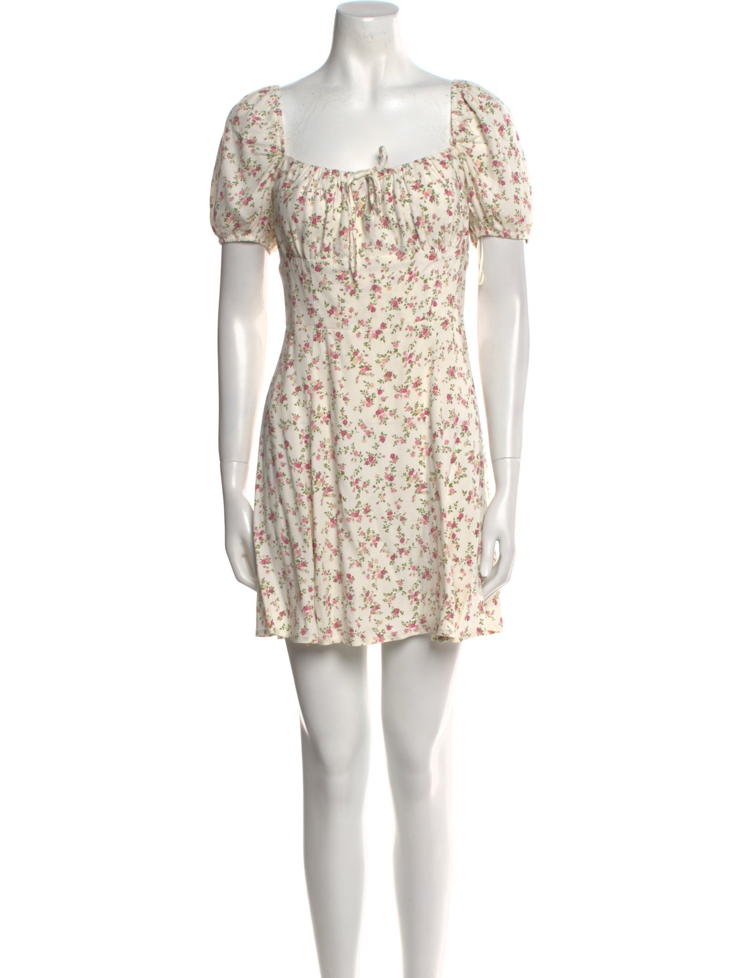 Reformation Floral Print Mini Dress