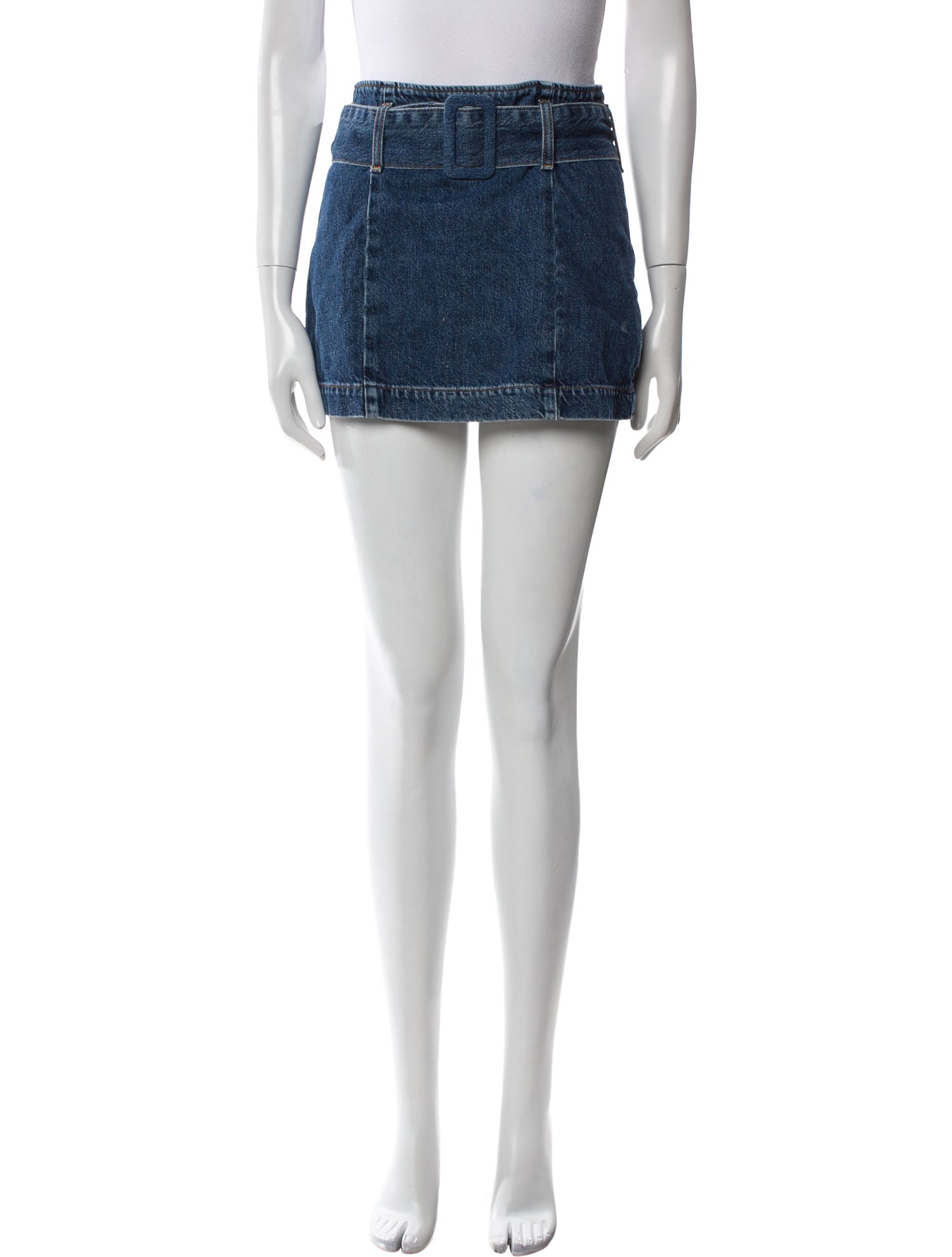 Reformation Distressed Accents Mini Skirt