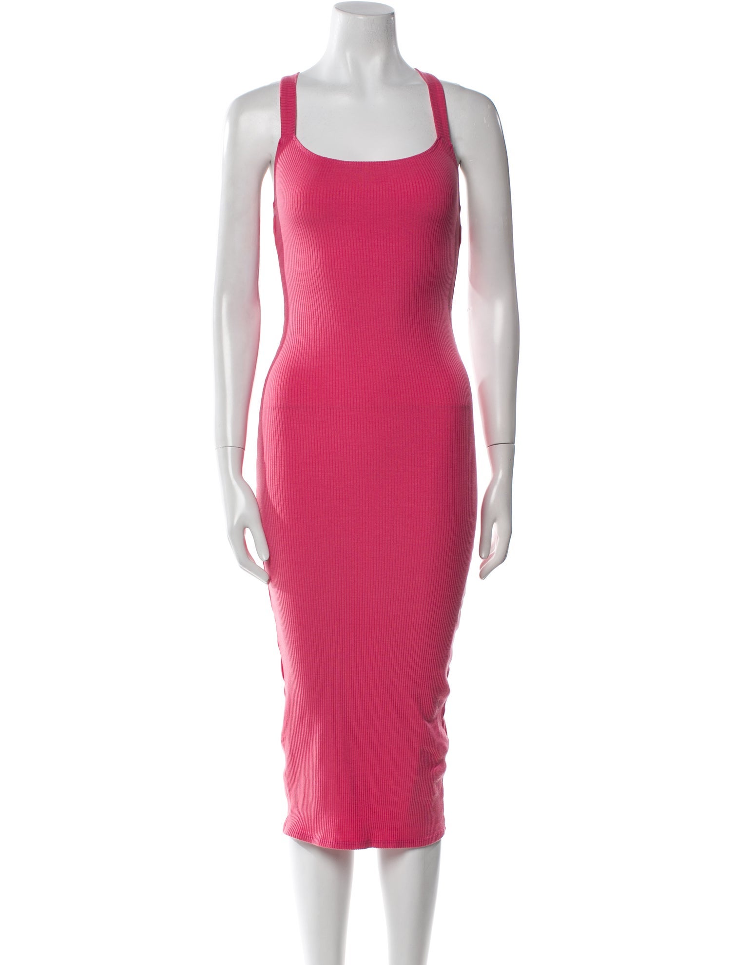 Reformation Square Neckline Midi Length Dress