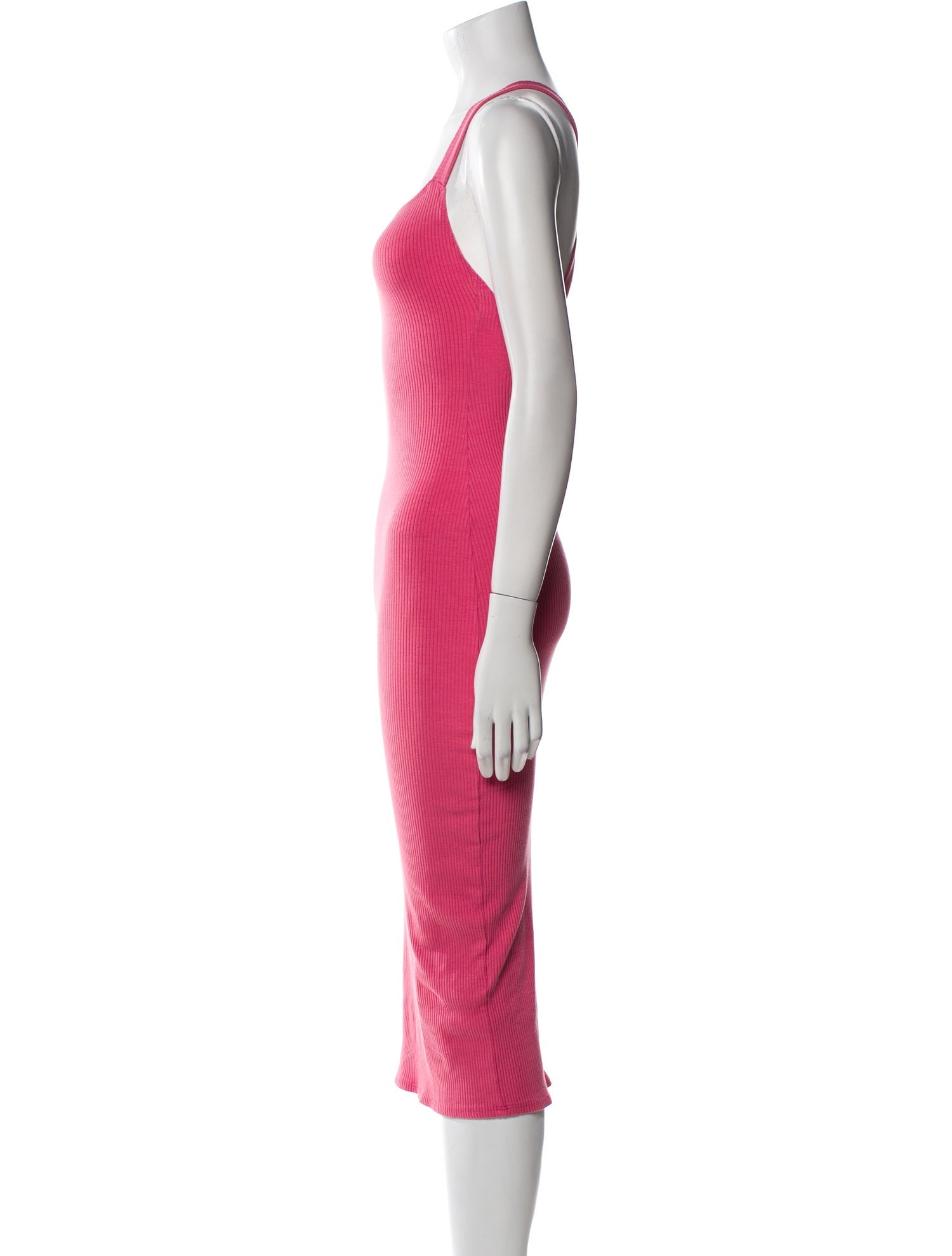 Reformation Square Neckline Midi Length Dress