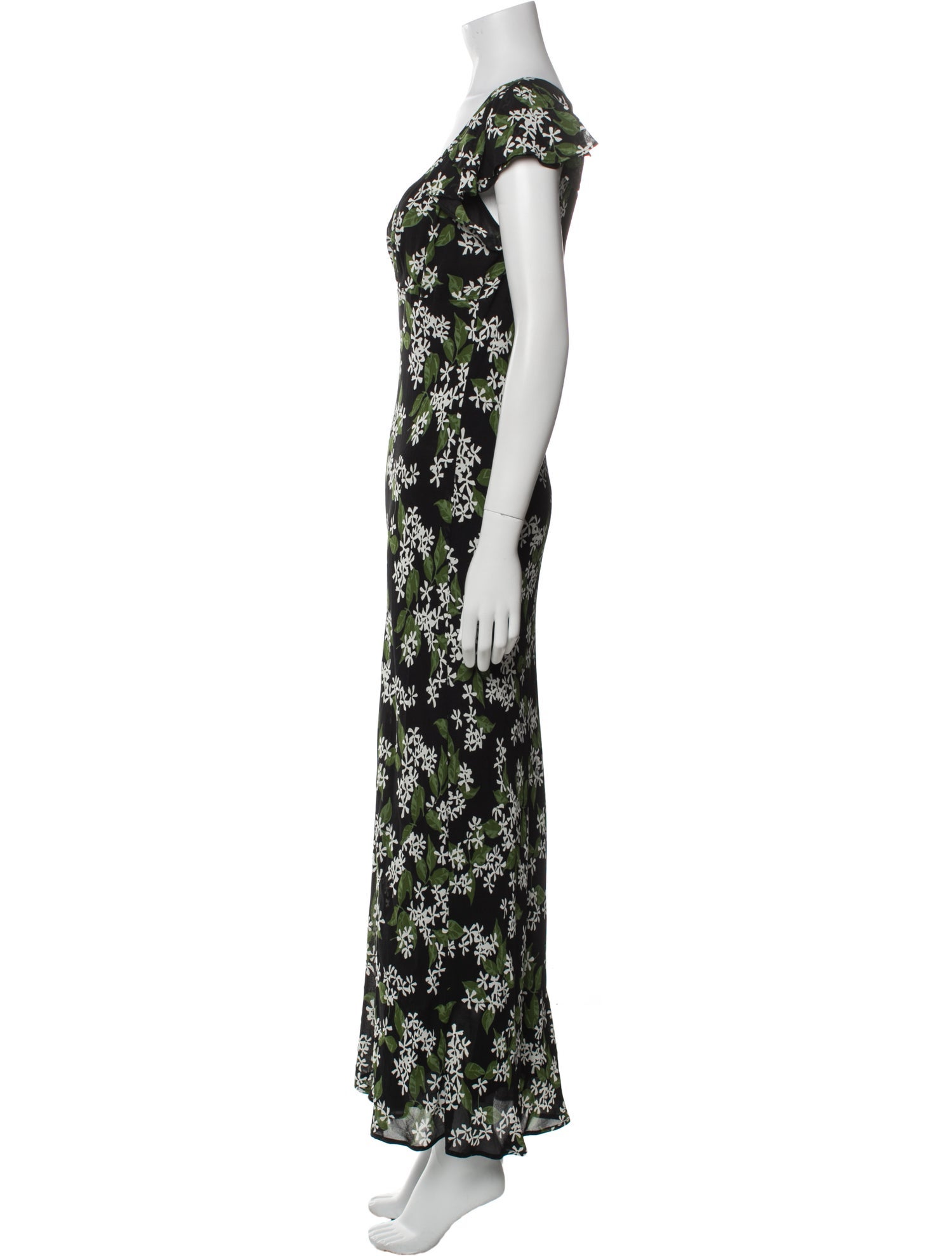 Reformation Floral Print Long Dress