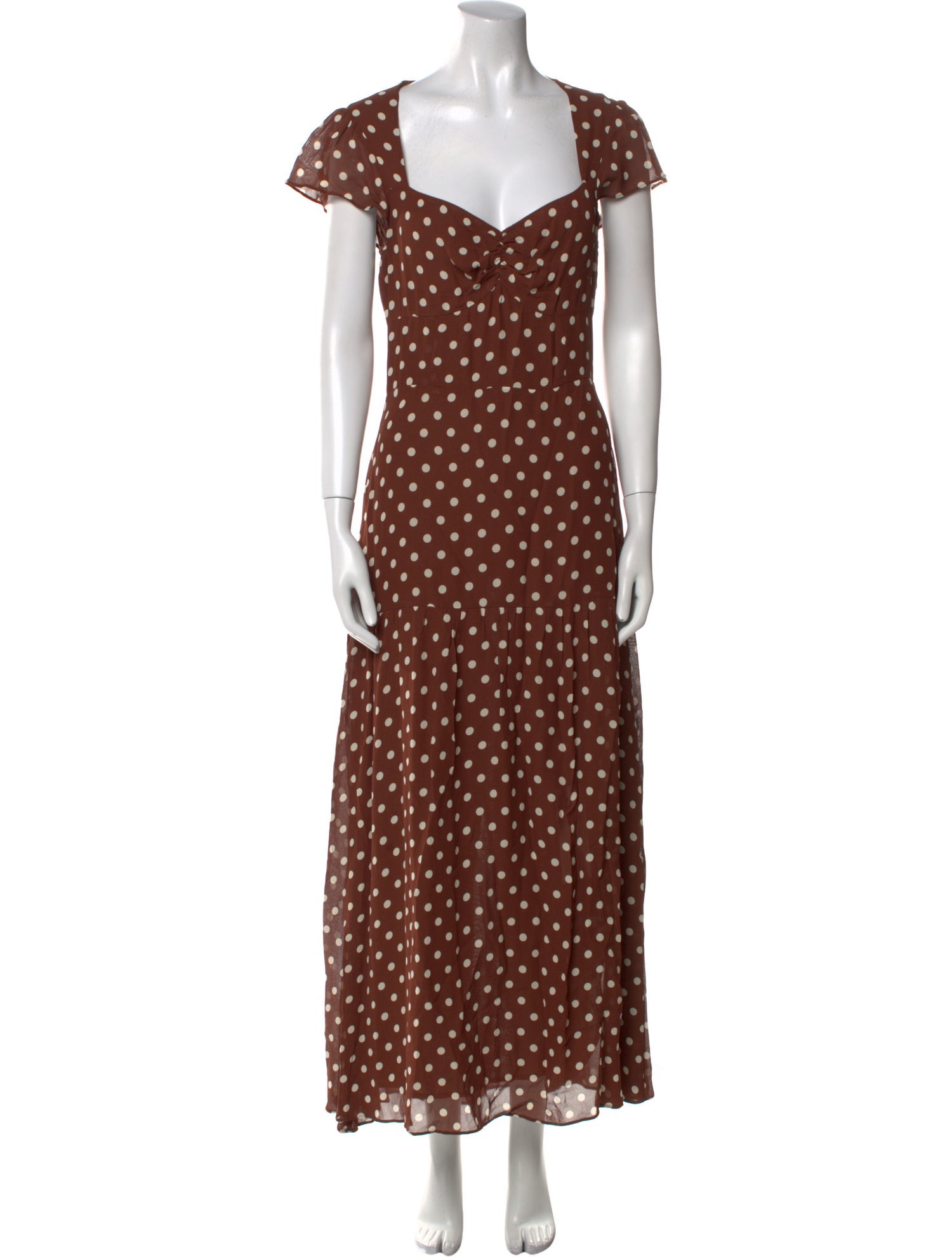 Reformation Polka Dot Print Mini Dress