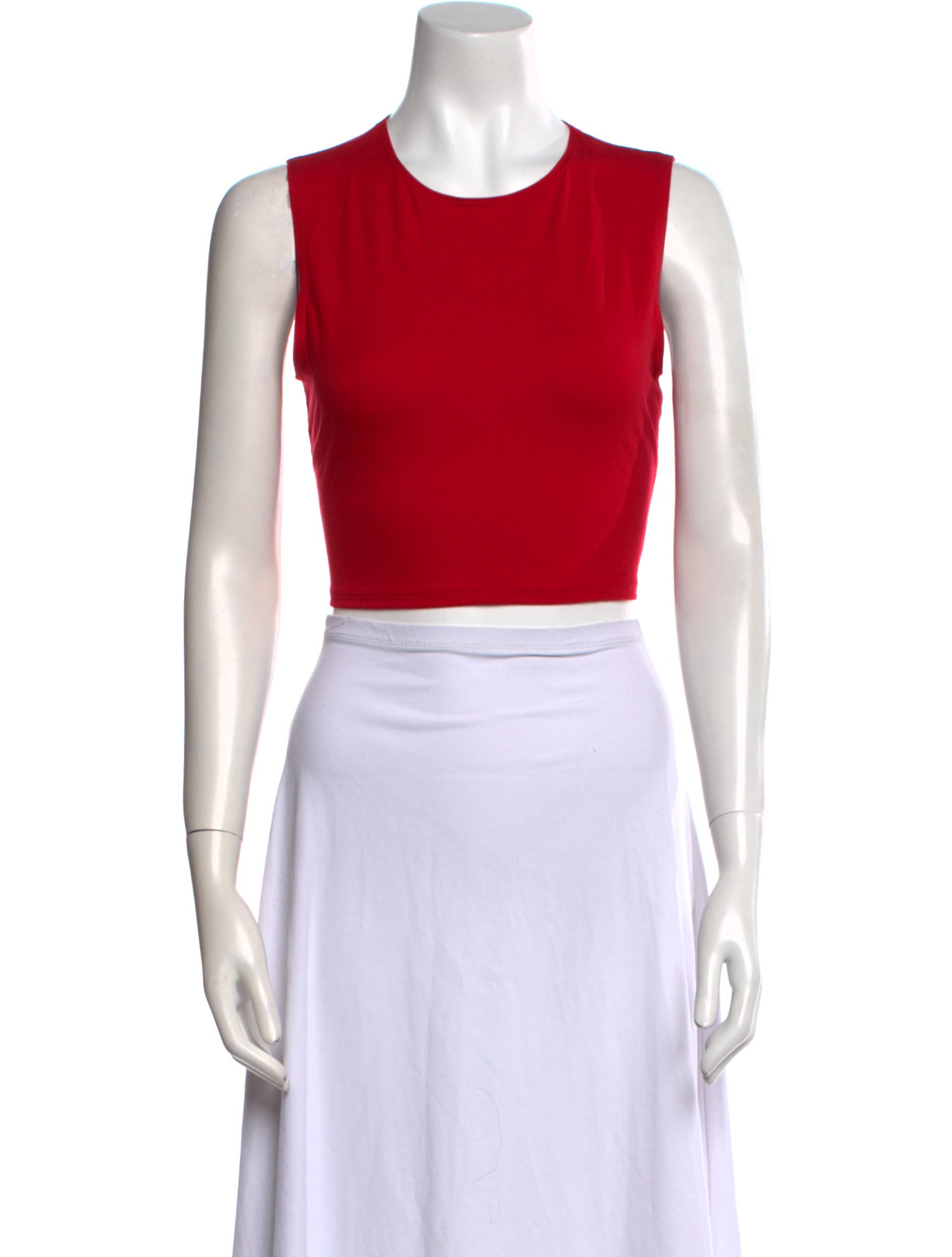 Reformation Crew Neck Sleeveless Crop Top