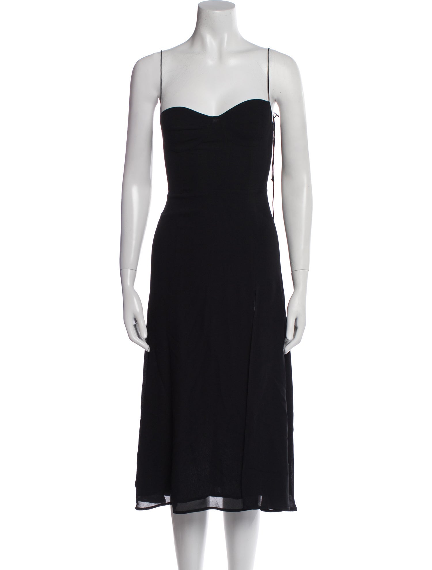 Reformation Square Neckline Midi Length Dress