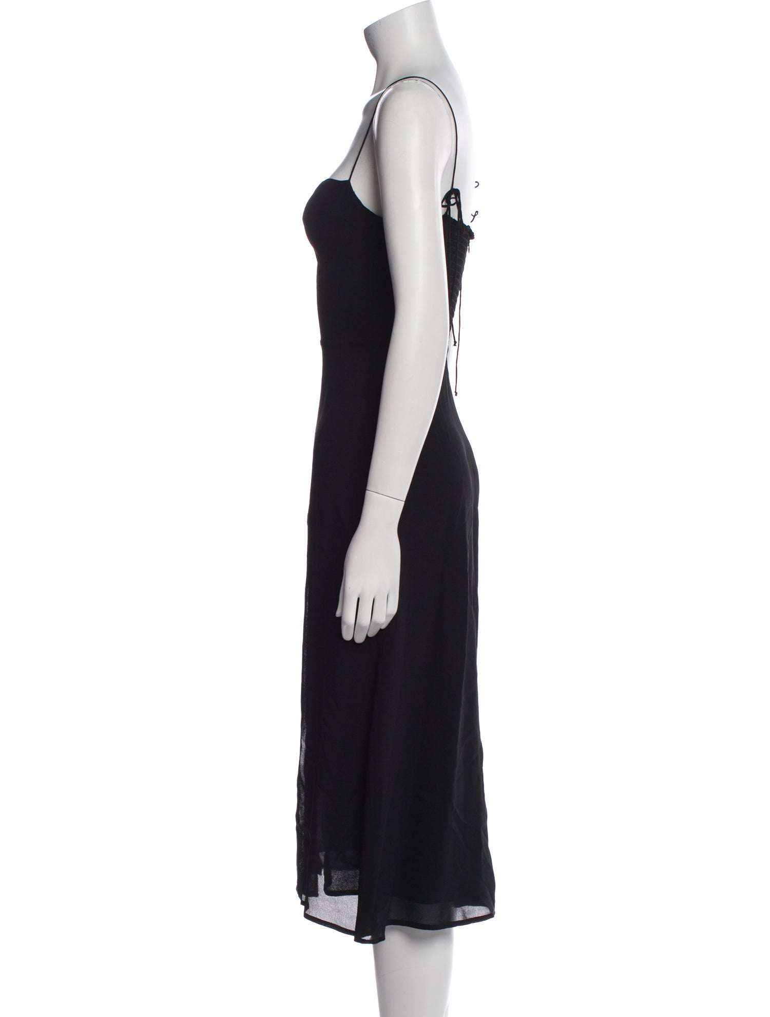 Reformation Square Neckline Midi Length Dress