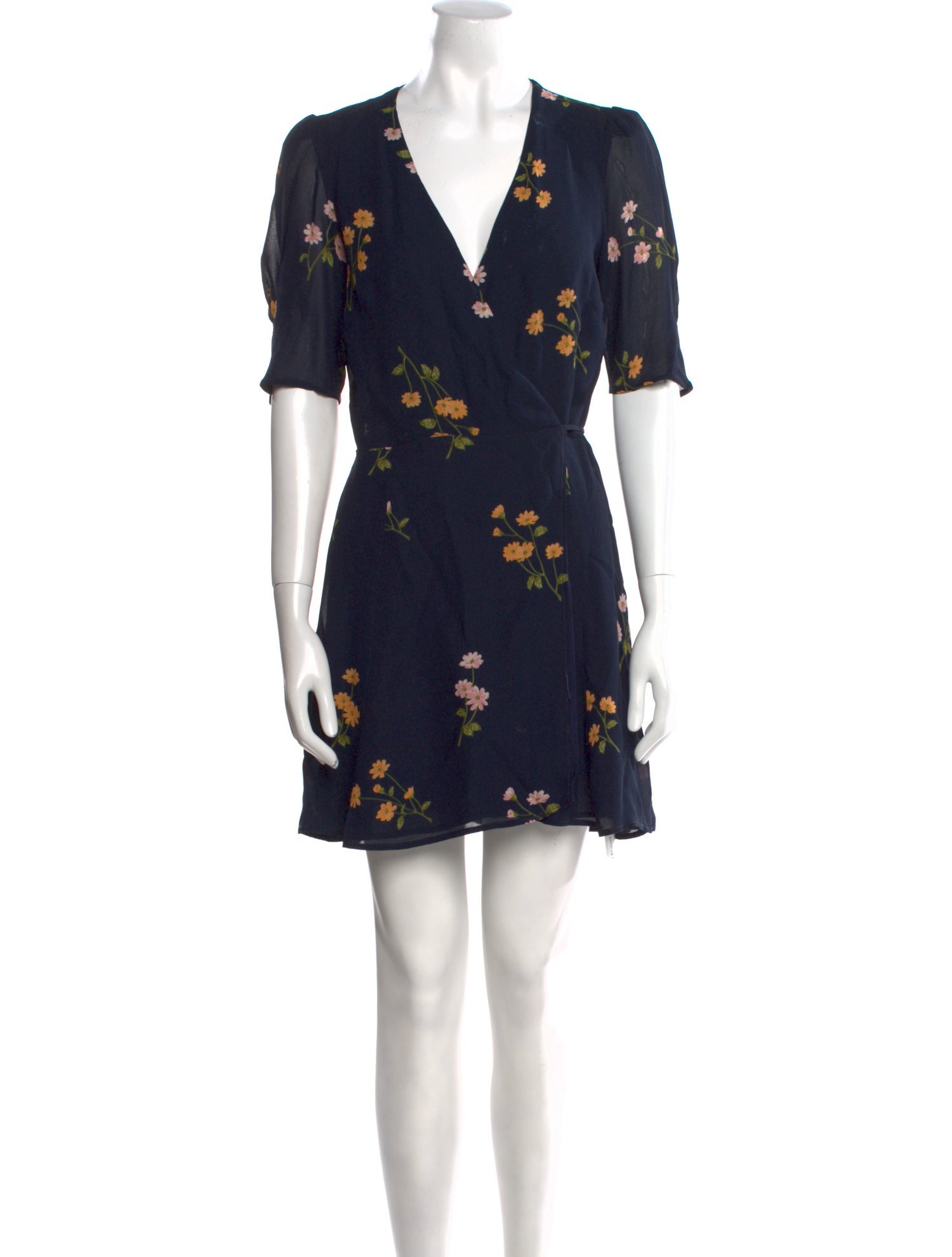 Reformation Floral Print Mini Dress