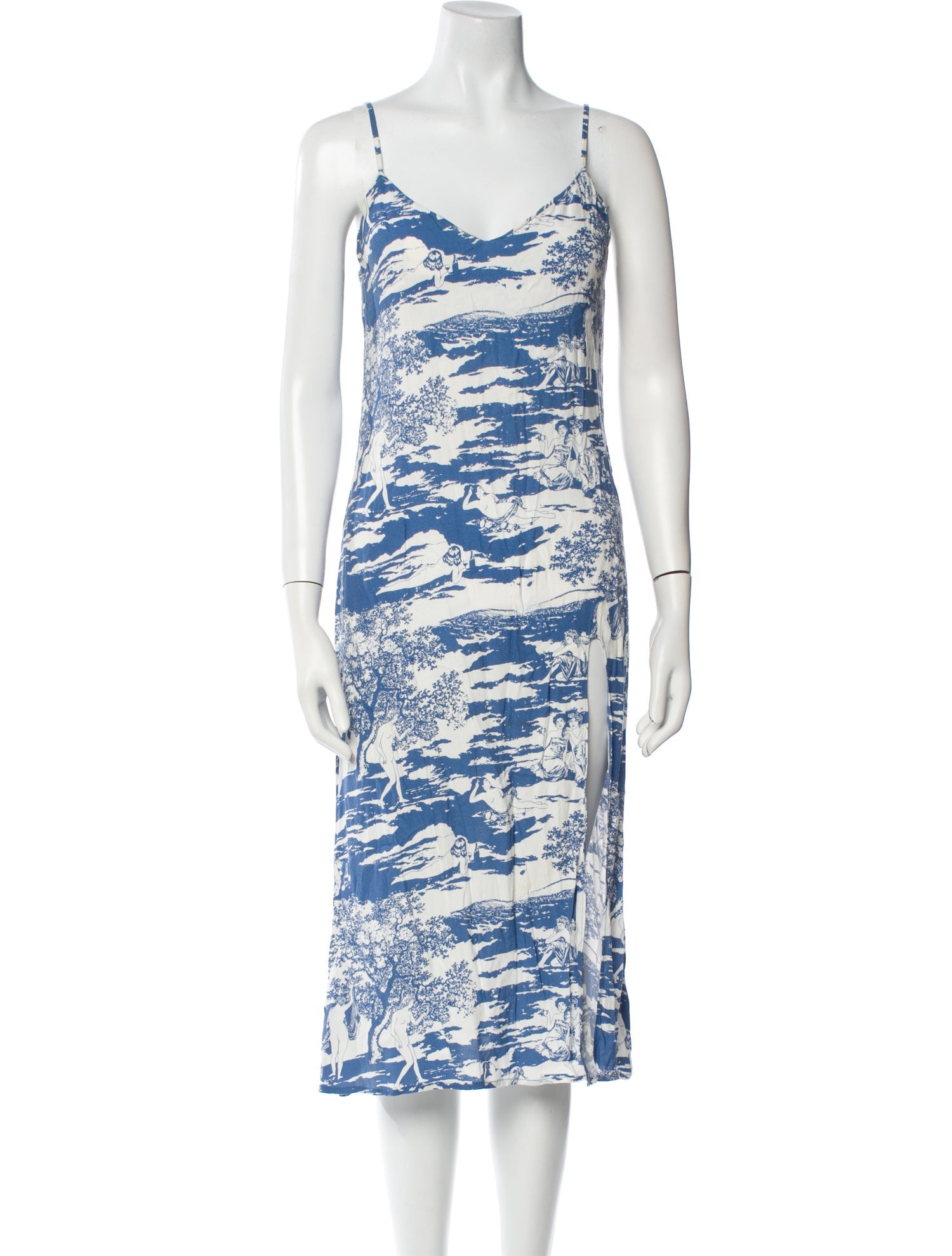 Reformation Printed Midi Length Dress