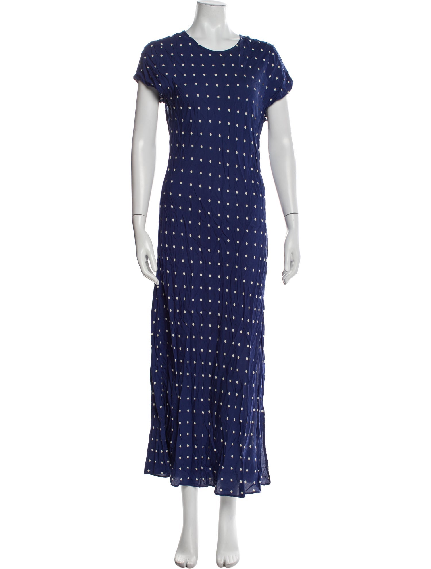 Reformation Polka Dot Print Long Dress