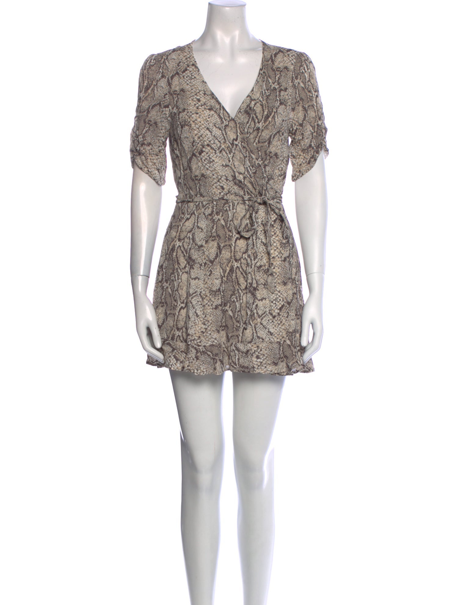 Reformation Animal Print Mini Dress