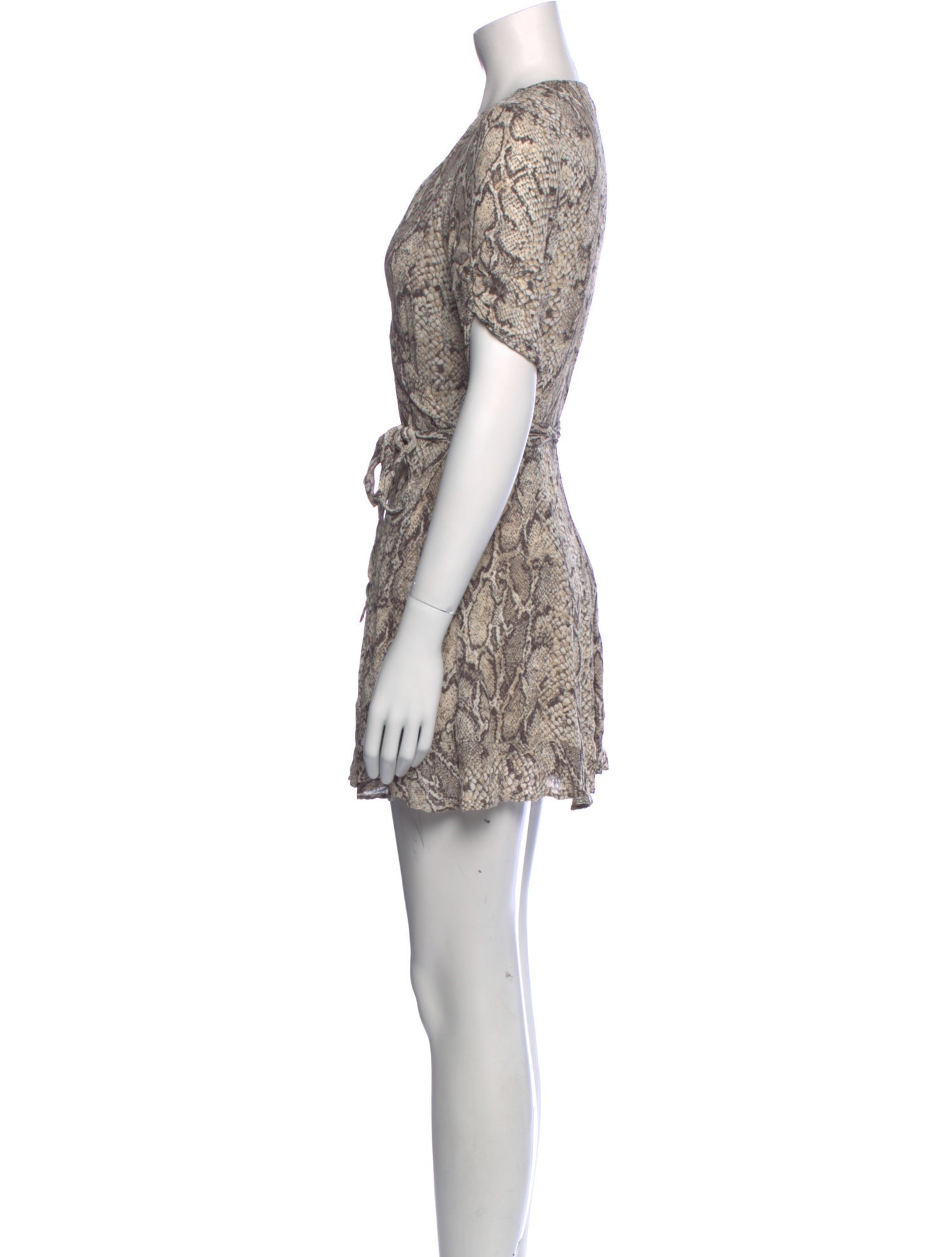 Reformation Animal Print Mini Dress