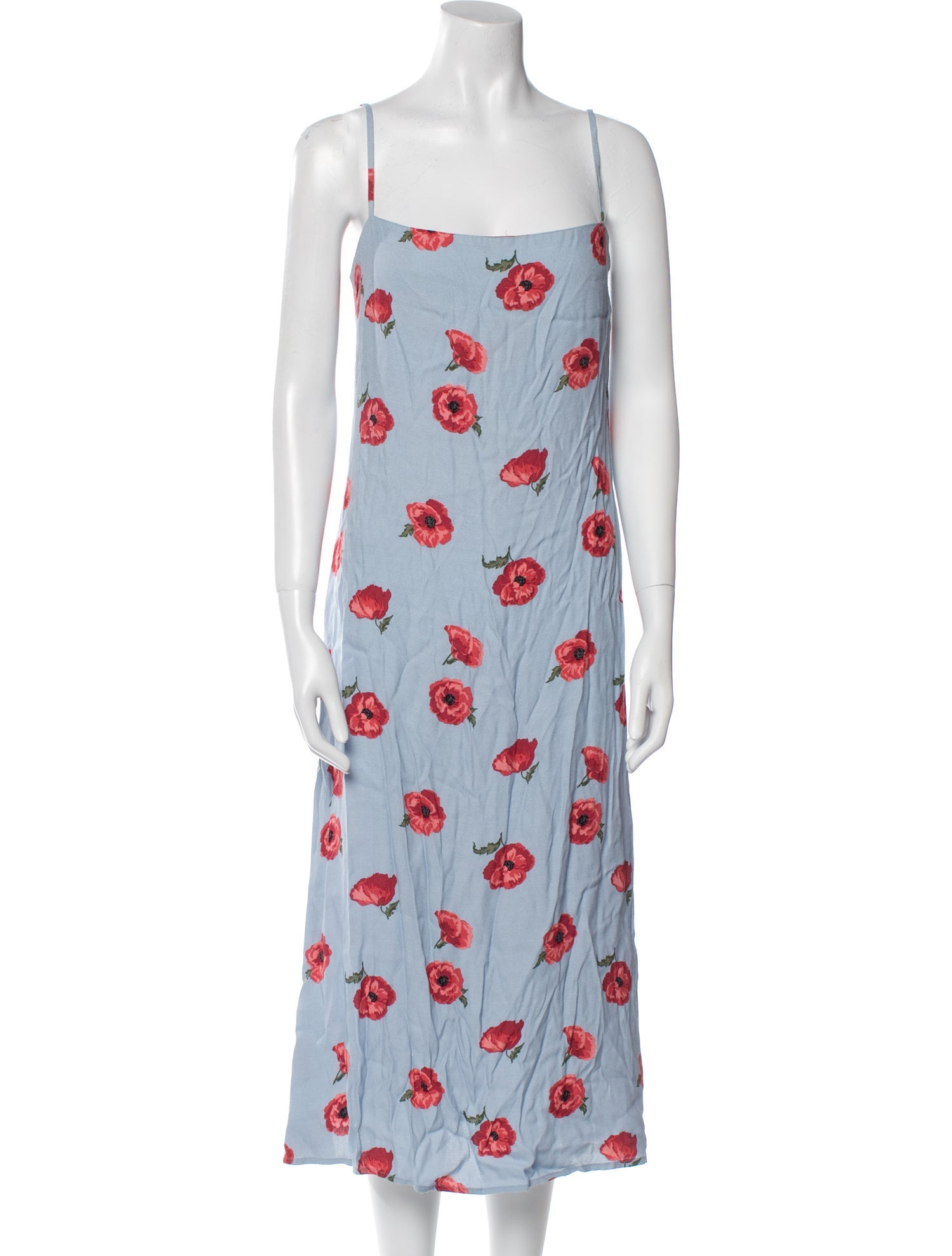 Reformation Floral Print Midi Length Dress