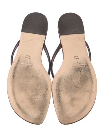 Reformation Suede Flip Flops