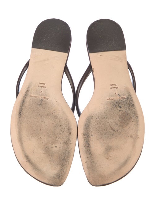 Reformation Suede Flip Flops