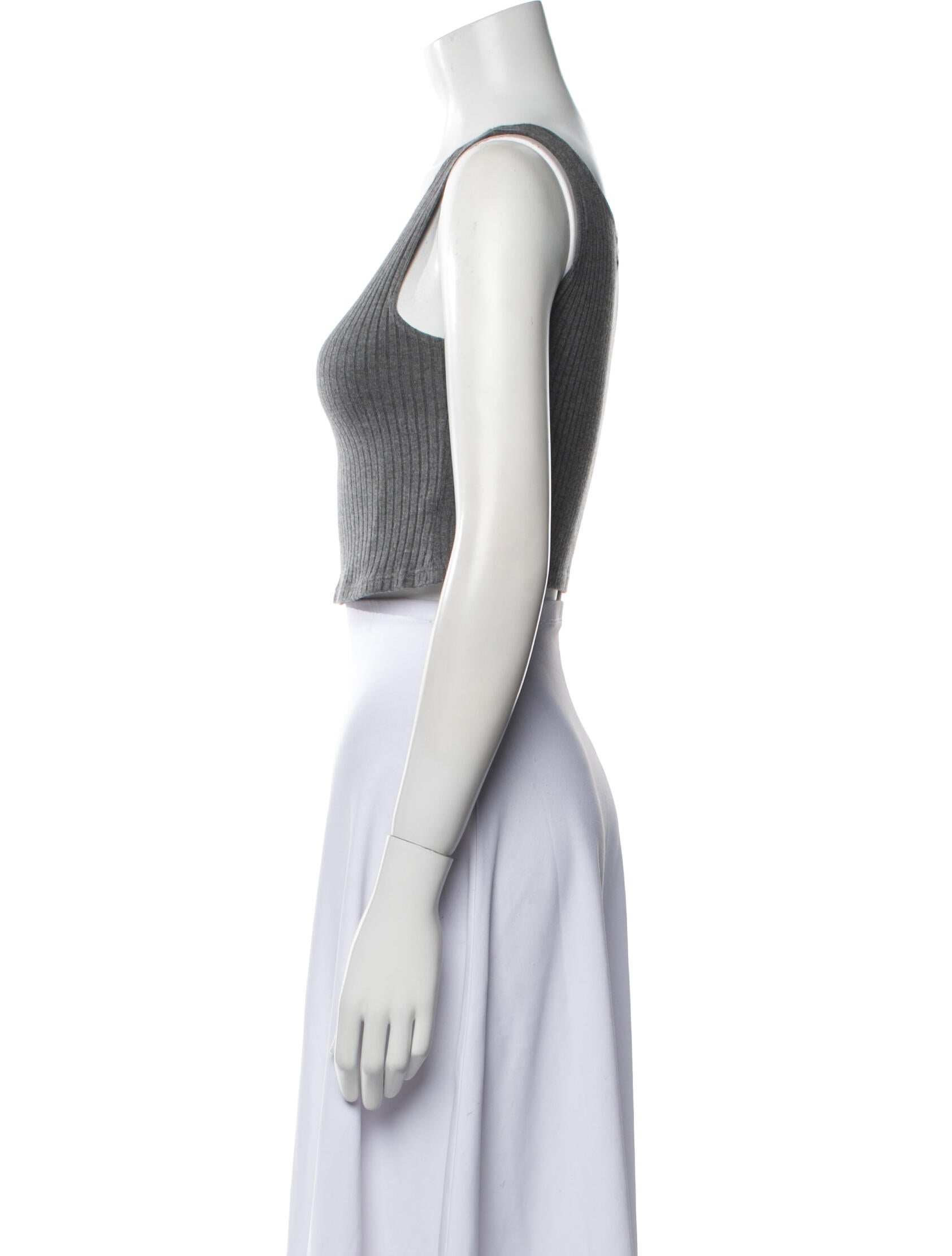 Reformation Scoop Neck Sleeveless Crop Top