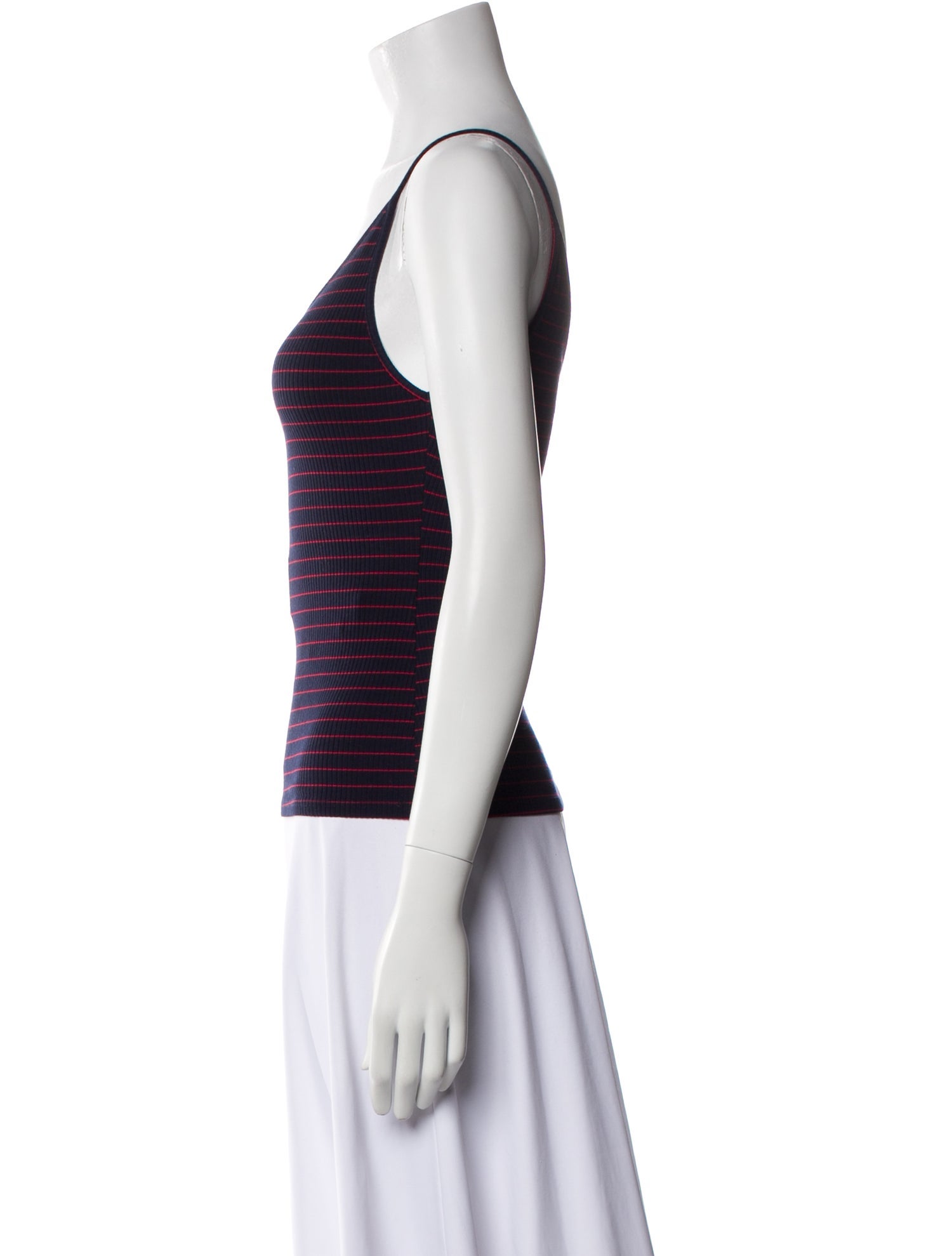 Reformation Striped V-Neck Top