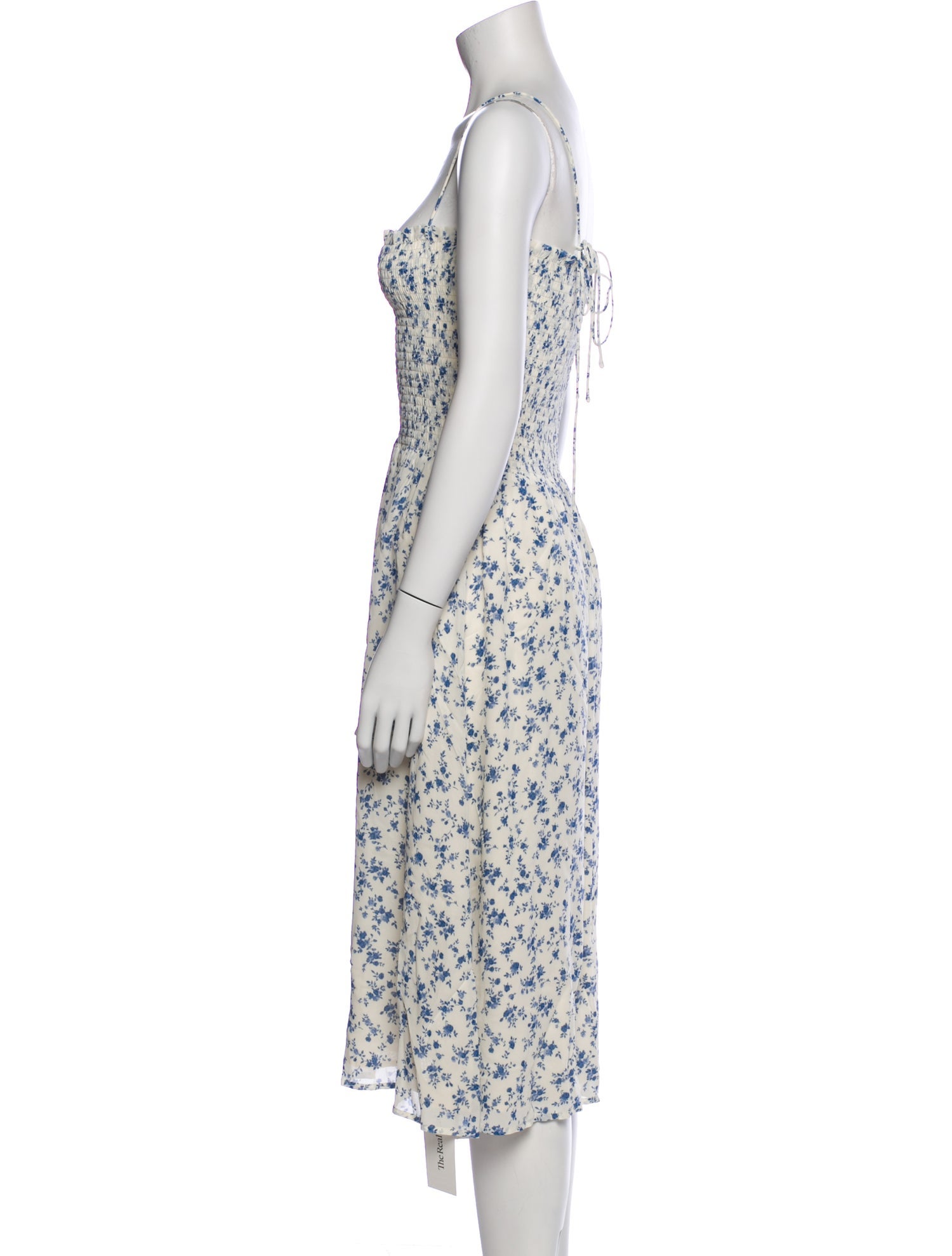 Reformation Floral Print Knee-Length Dress