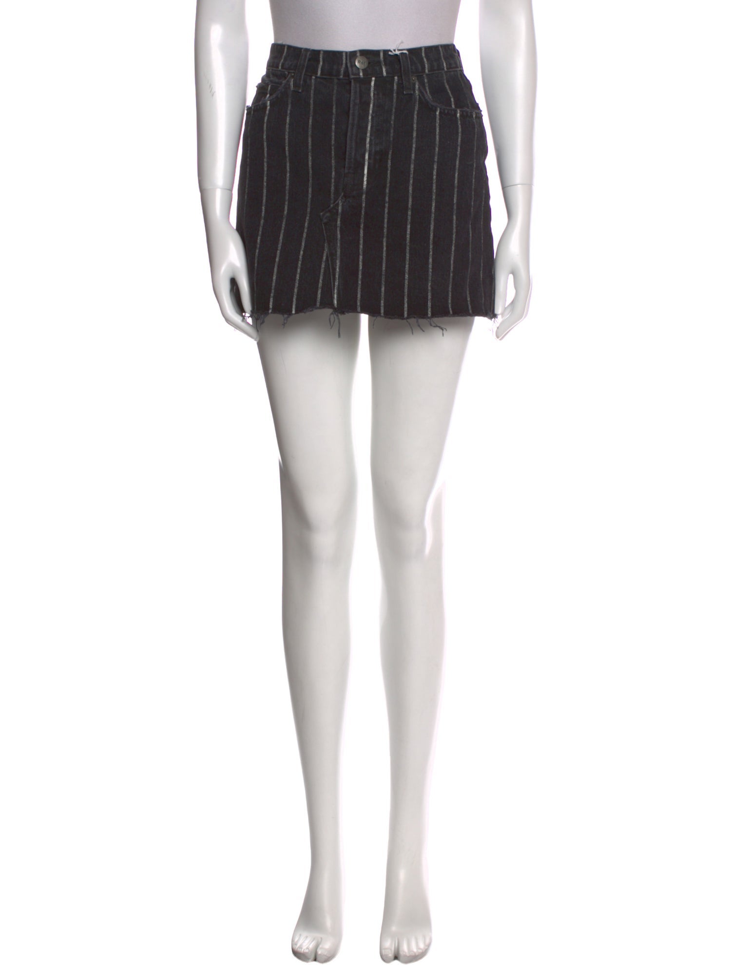 Reformation Striped Mini Skirt