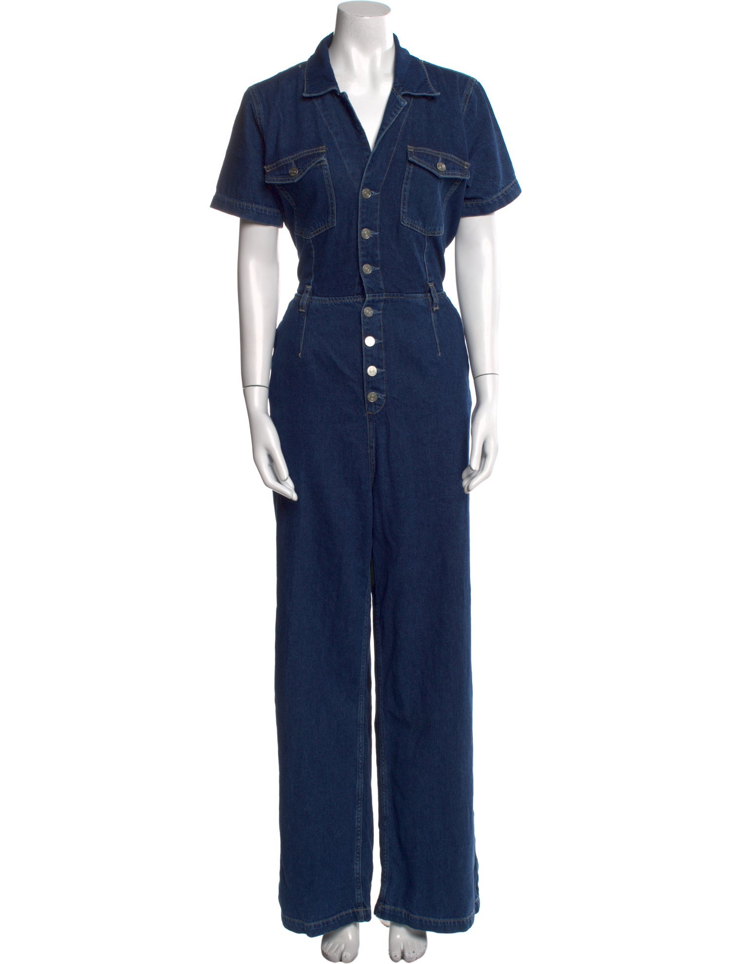 Reformation V-Neck Jumpsuit