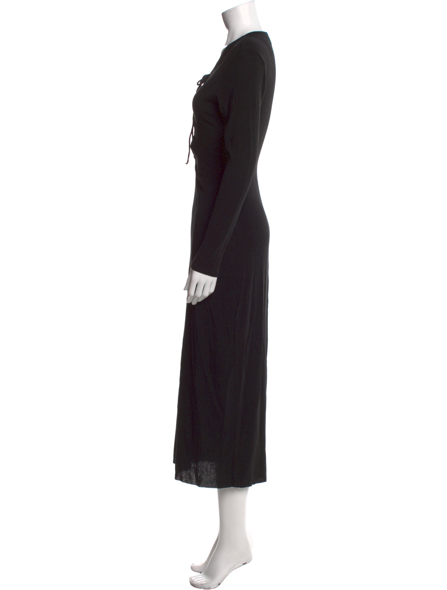 Reformation V-Neck Long Dress