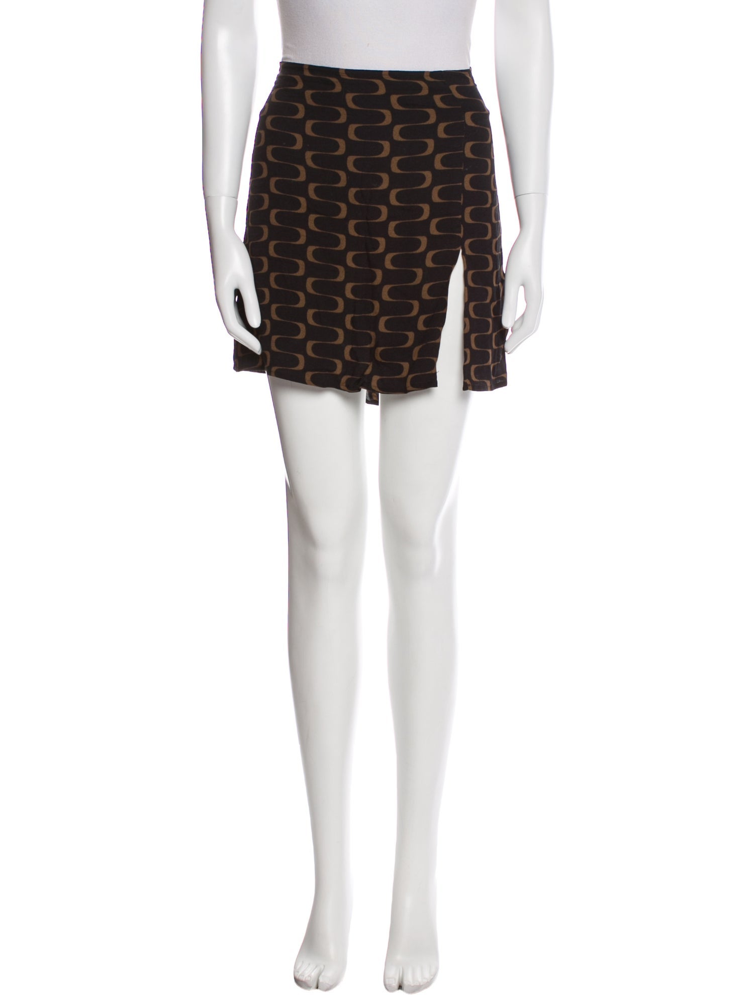 Reformation Printed Mini Skirt