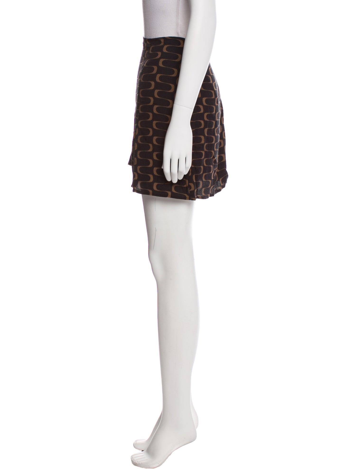 Reformation Printed Mini Skirt