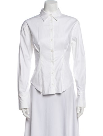 Reformation Long Sleeve Button-Up Top
