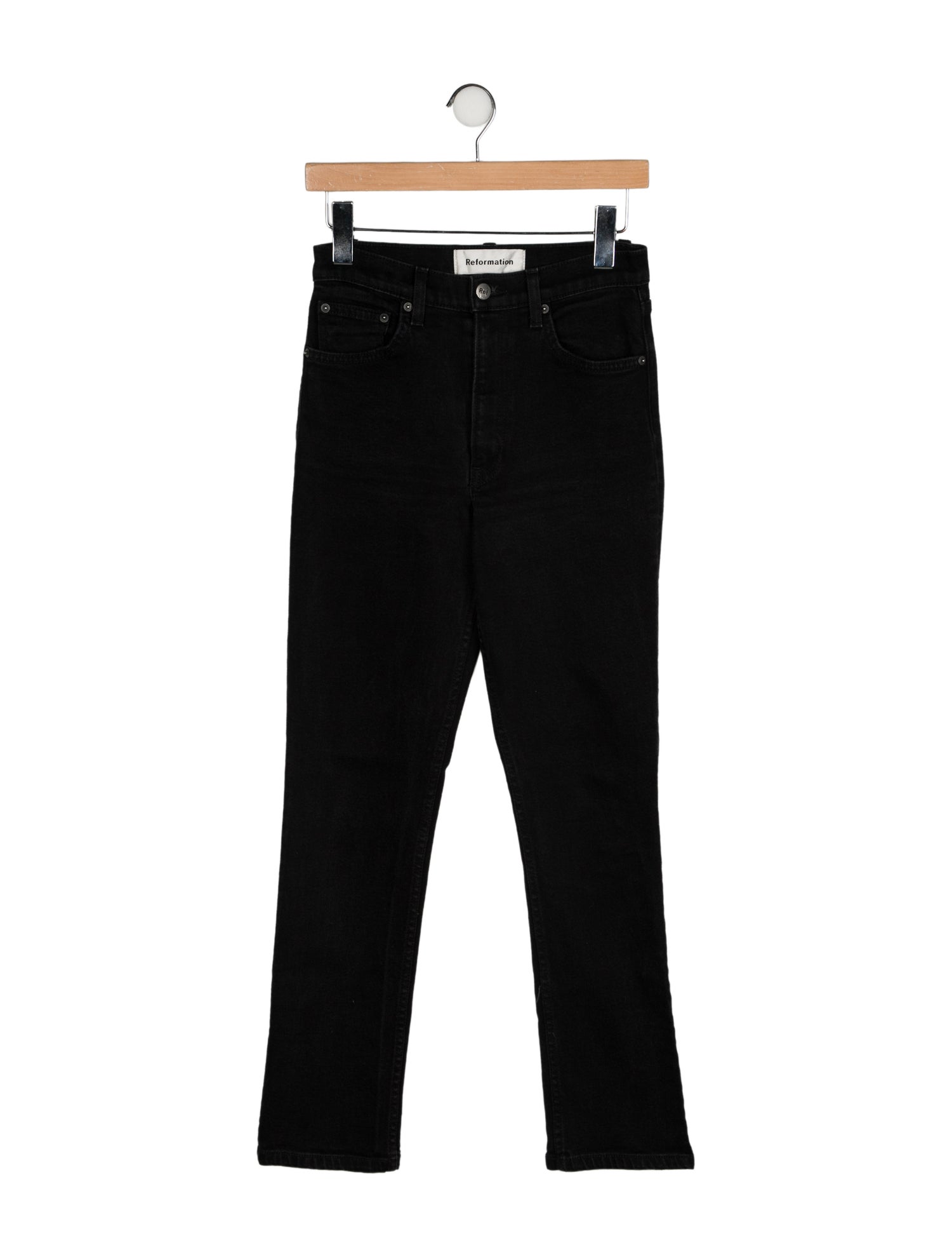 Reformation Mid-Rise Straight Leg Jeans