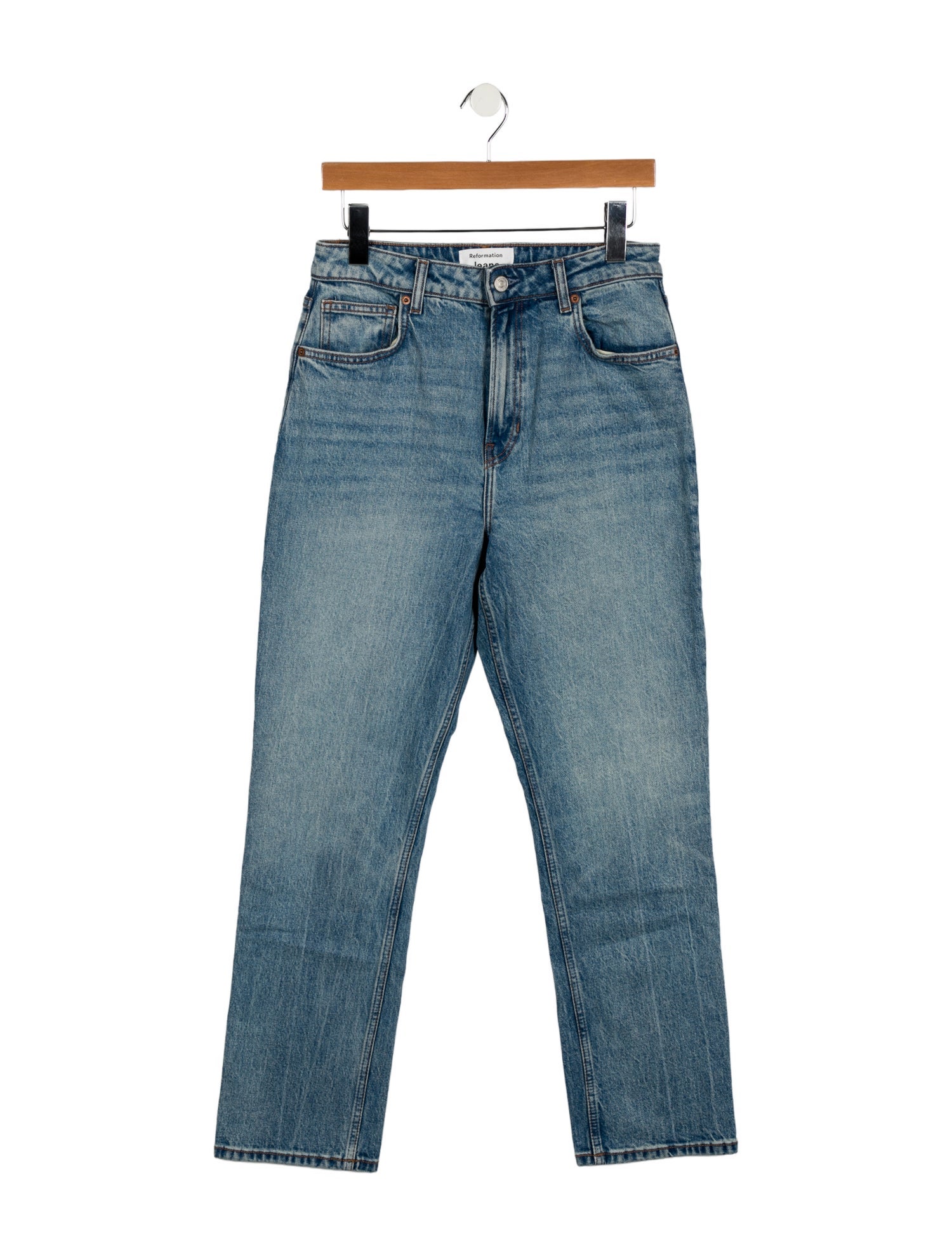 Reformation High-Rise Straight Leg Jeans