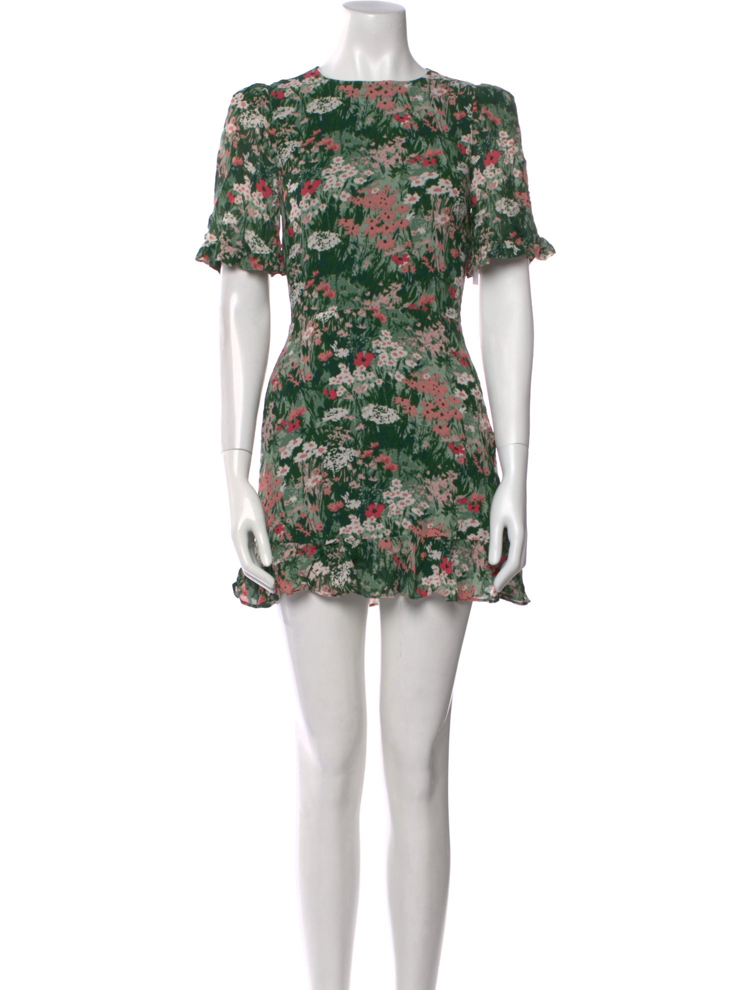 Reformation Floral Print Mini Dress