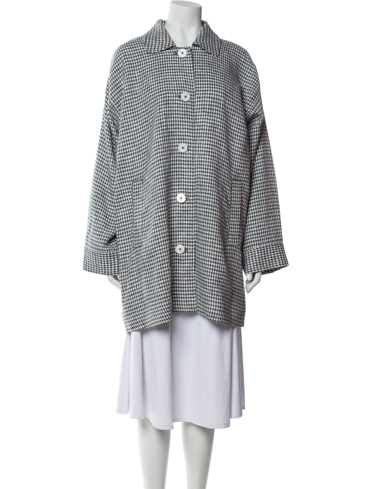 Reformation Linen Striped Coat