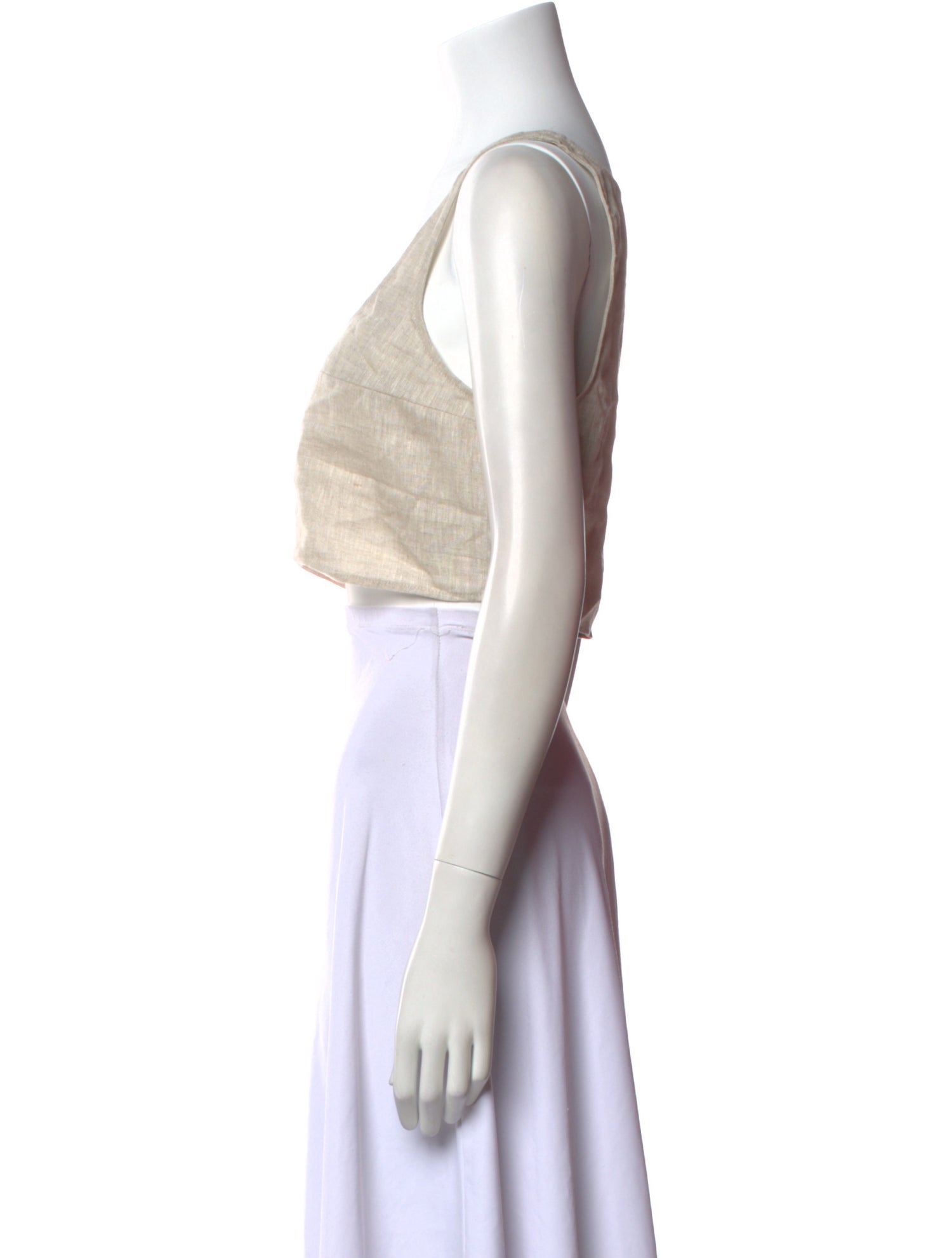Reformation Linen Square Neckline Crop Top w/ Tags