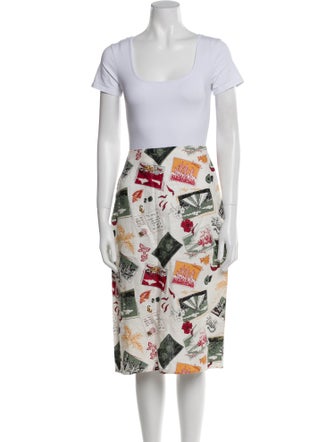 Reformation Linen Printed Skirt Set