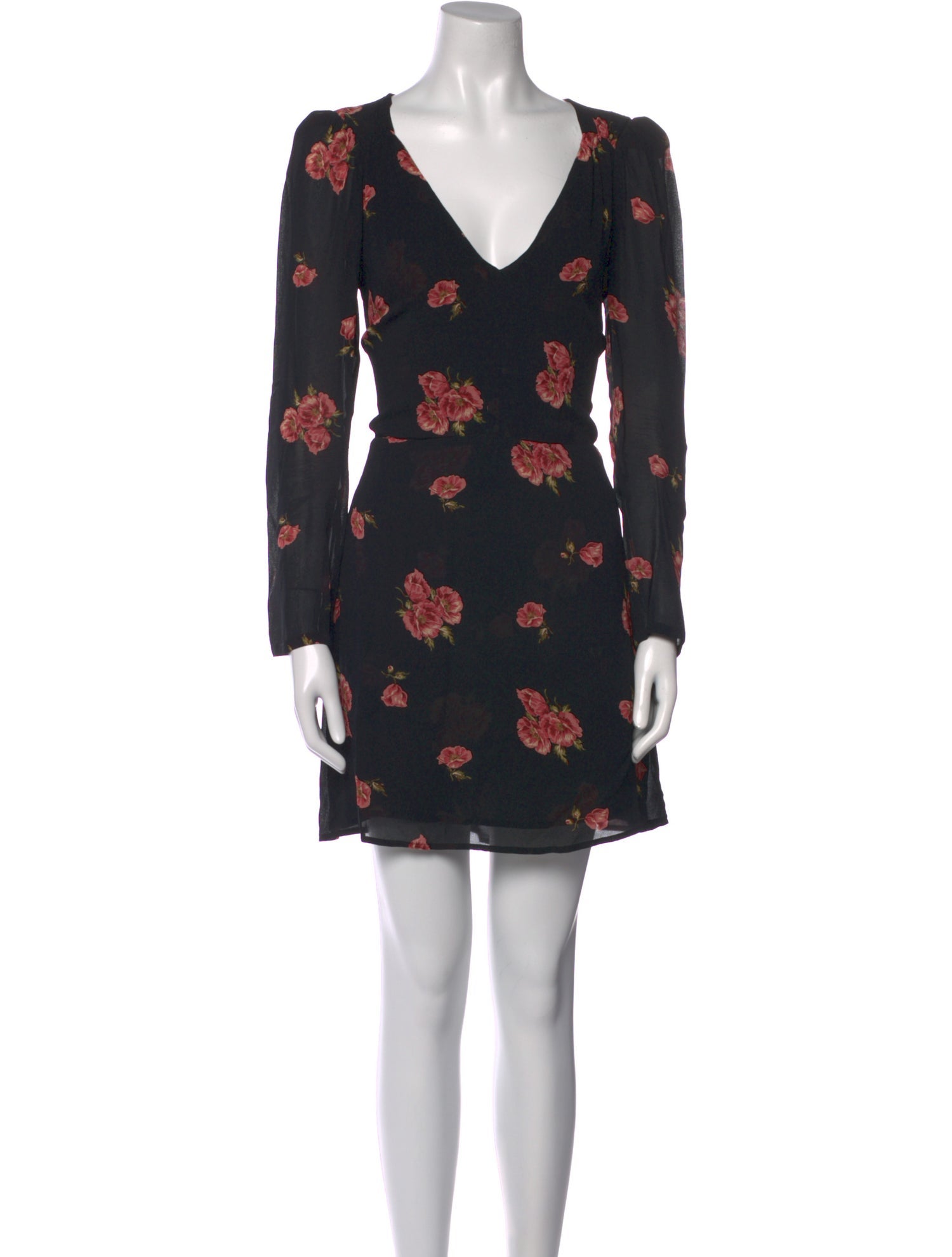 Reformation Floral Print Mini Dress