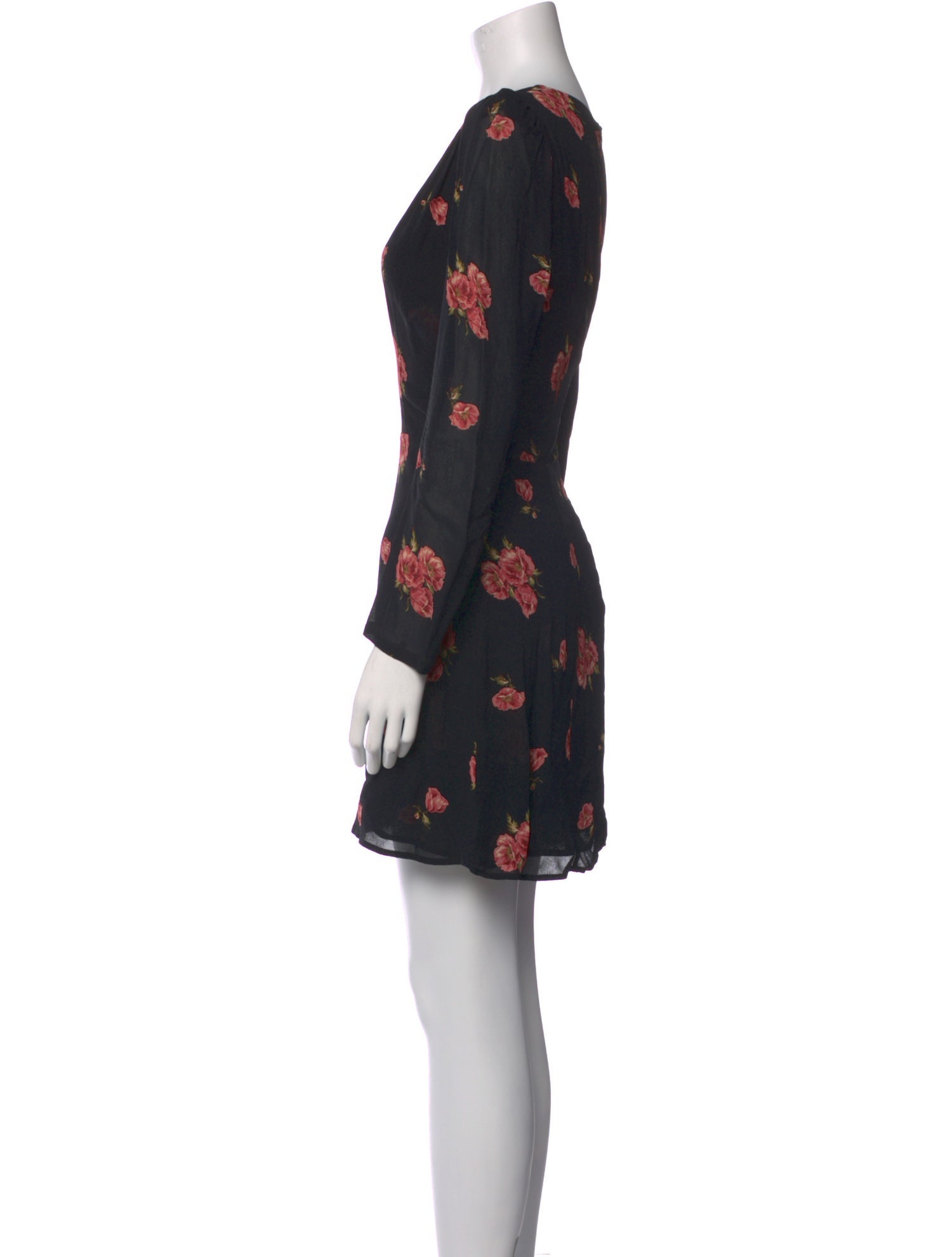 Reformation Floral Print Mini Dress