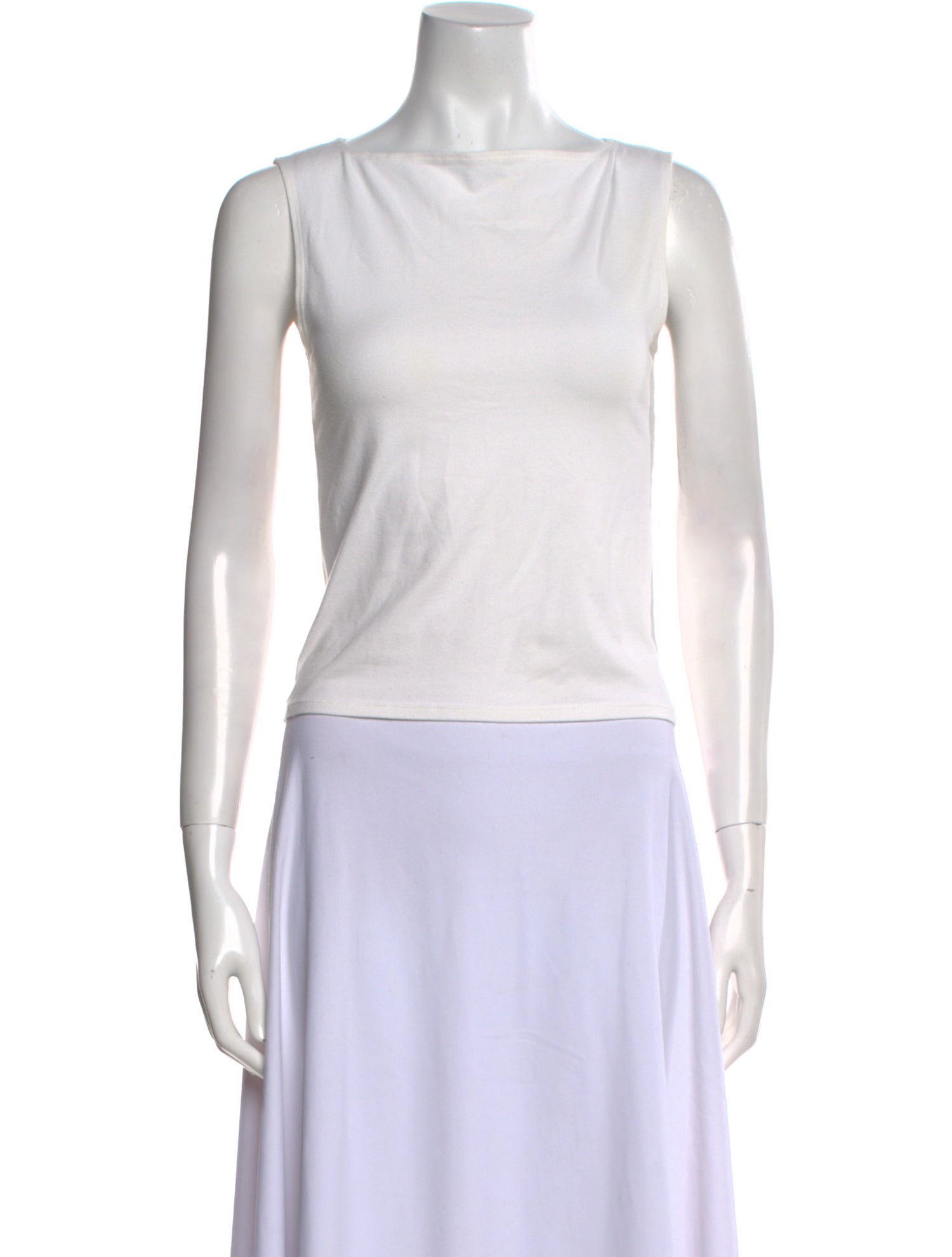 Reformation Bateau Neckline Sleeveless Top