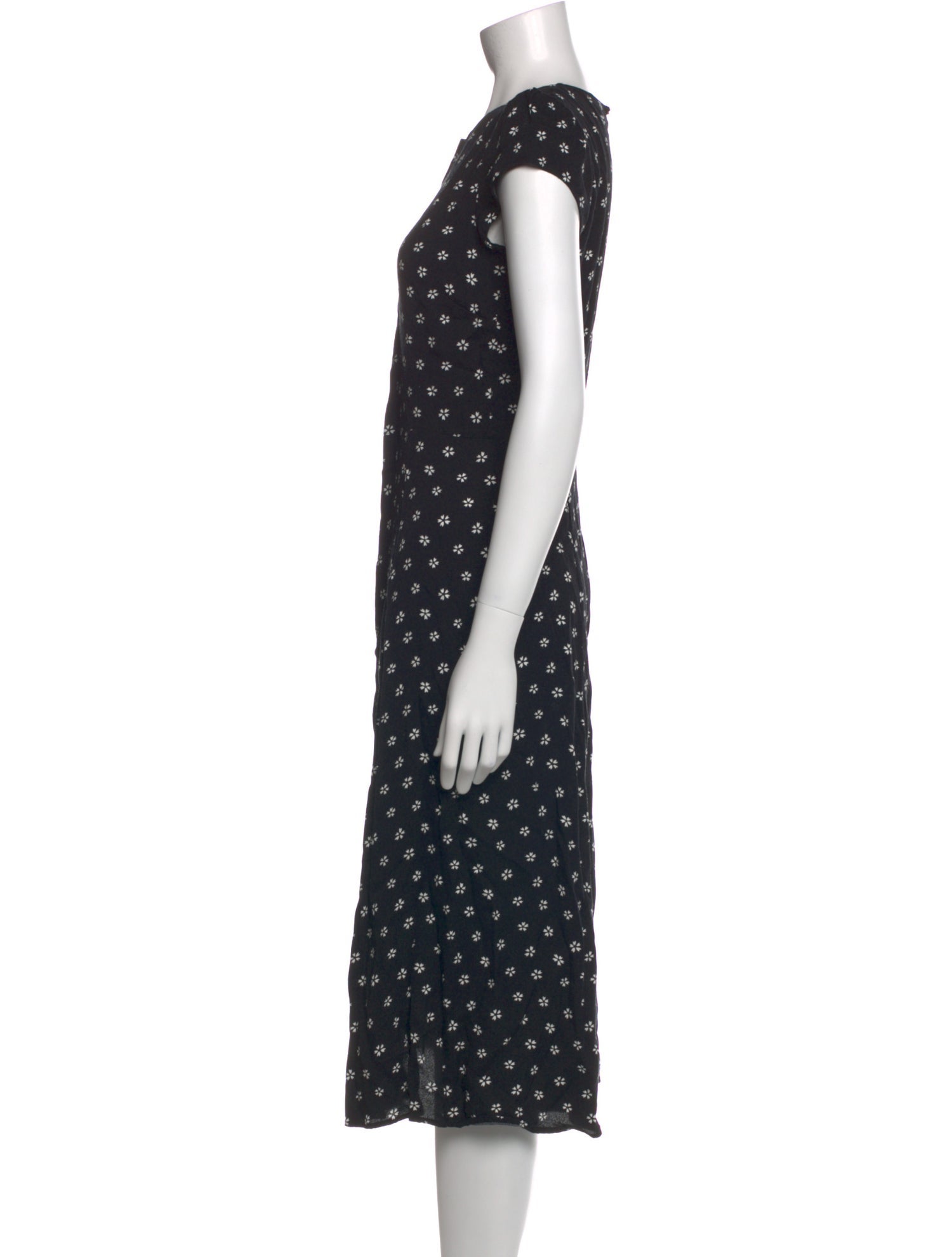 Reformation Polka Dot Print Midi Length Dress