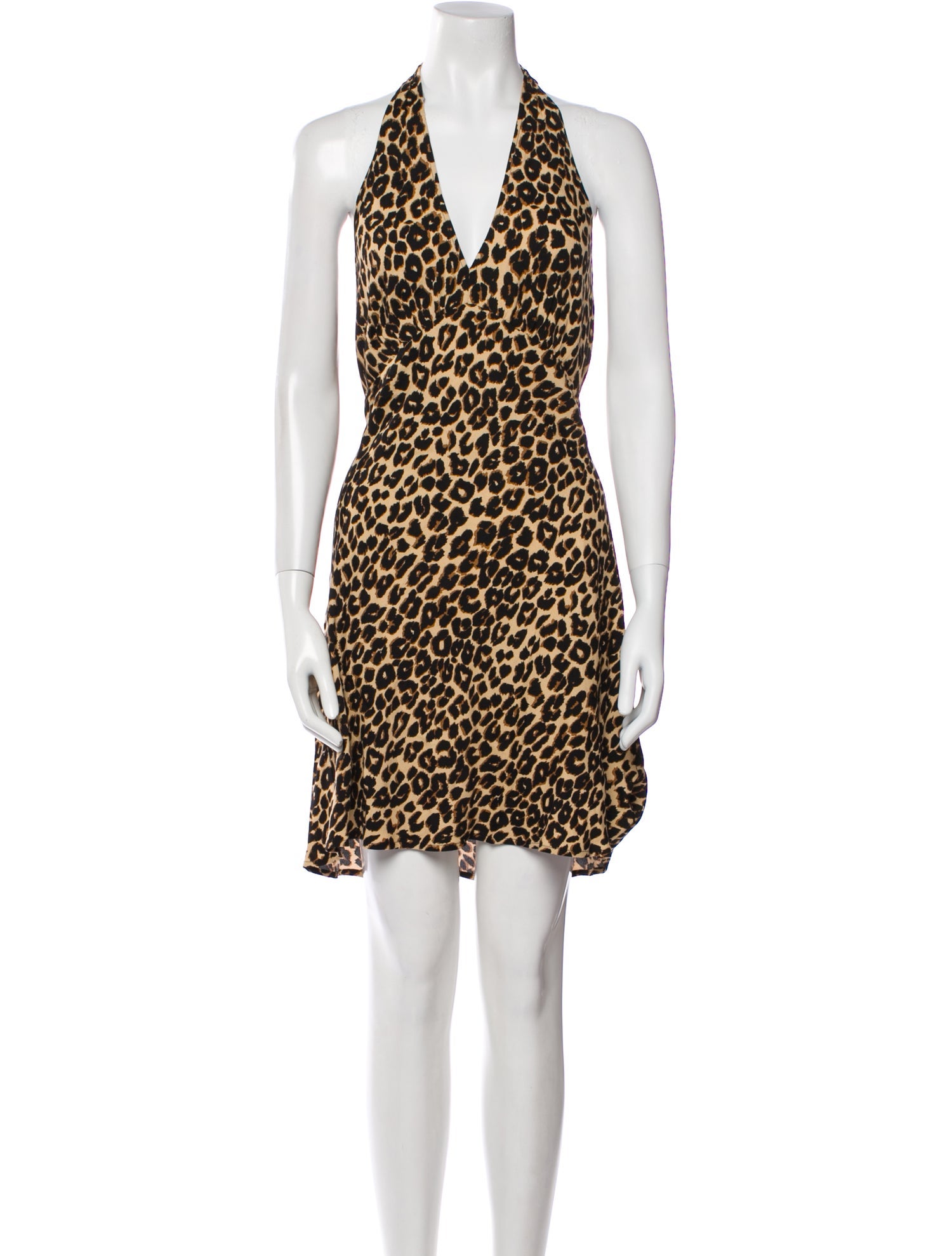 Reformation Animal Print Mini Dress