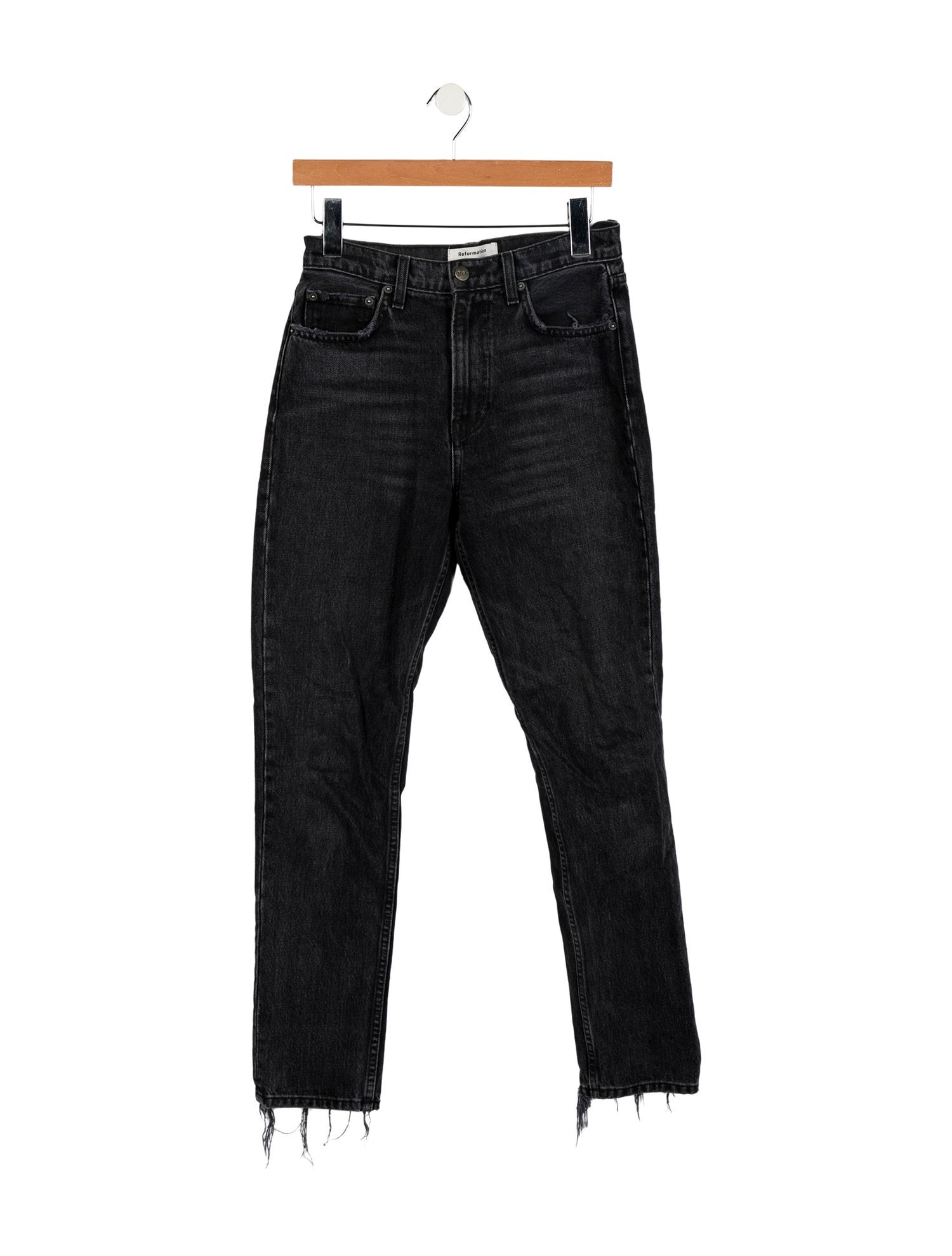 Reformation Mid-Rise Straight Leg Jeans