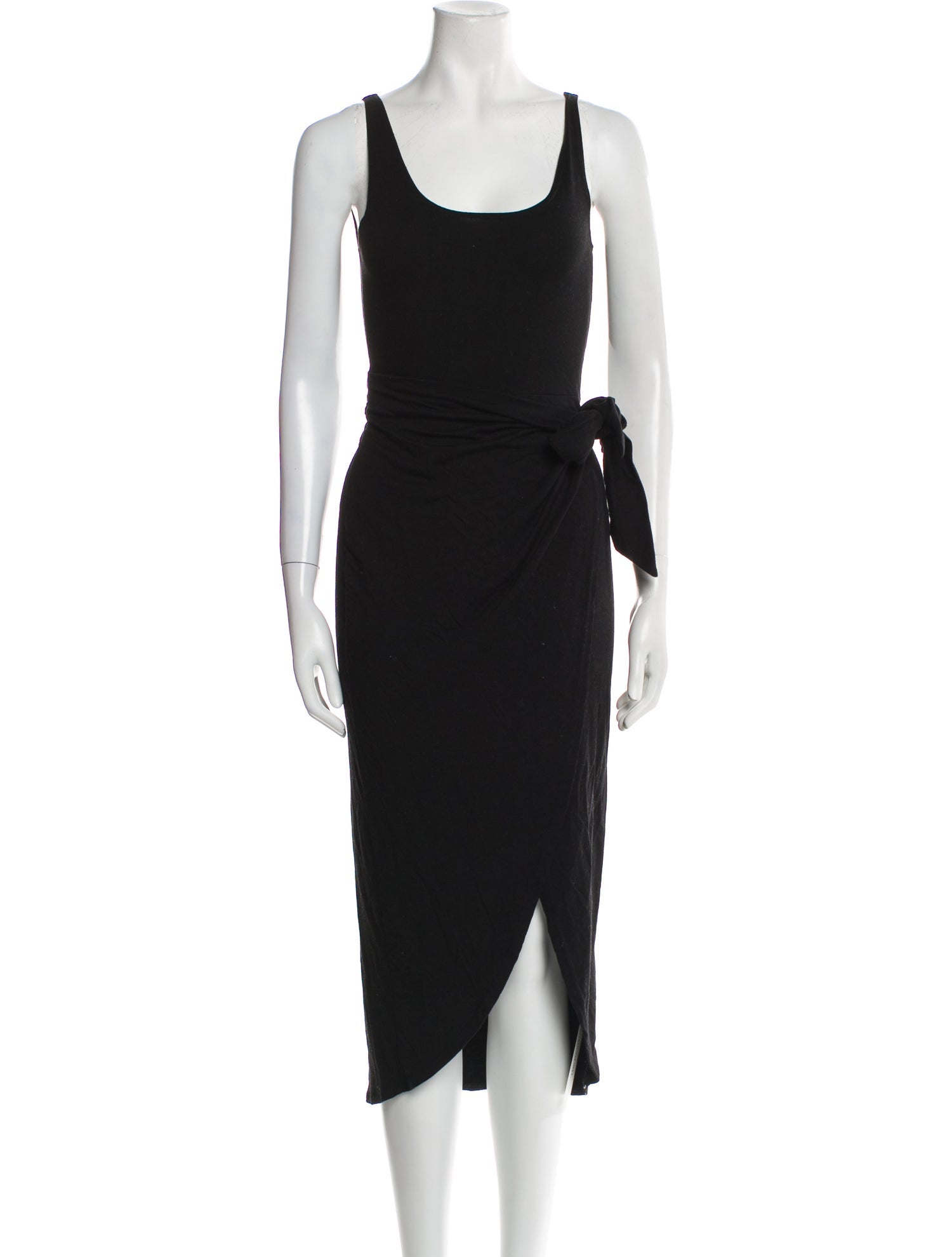 Reformation Scoop Neck Midi Length Dress