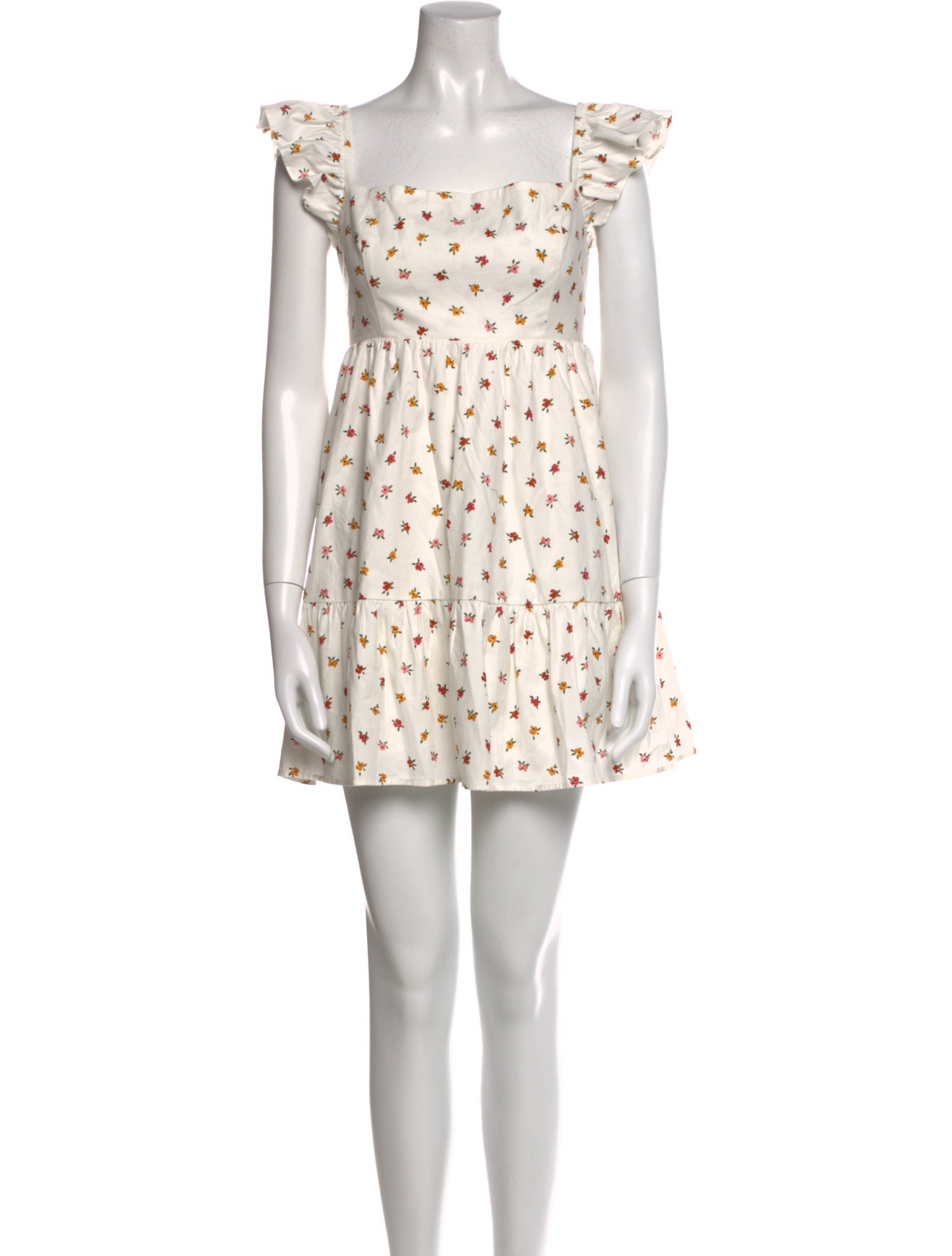 Reformation Floral Print Mini Dress